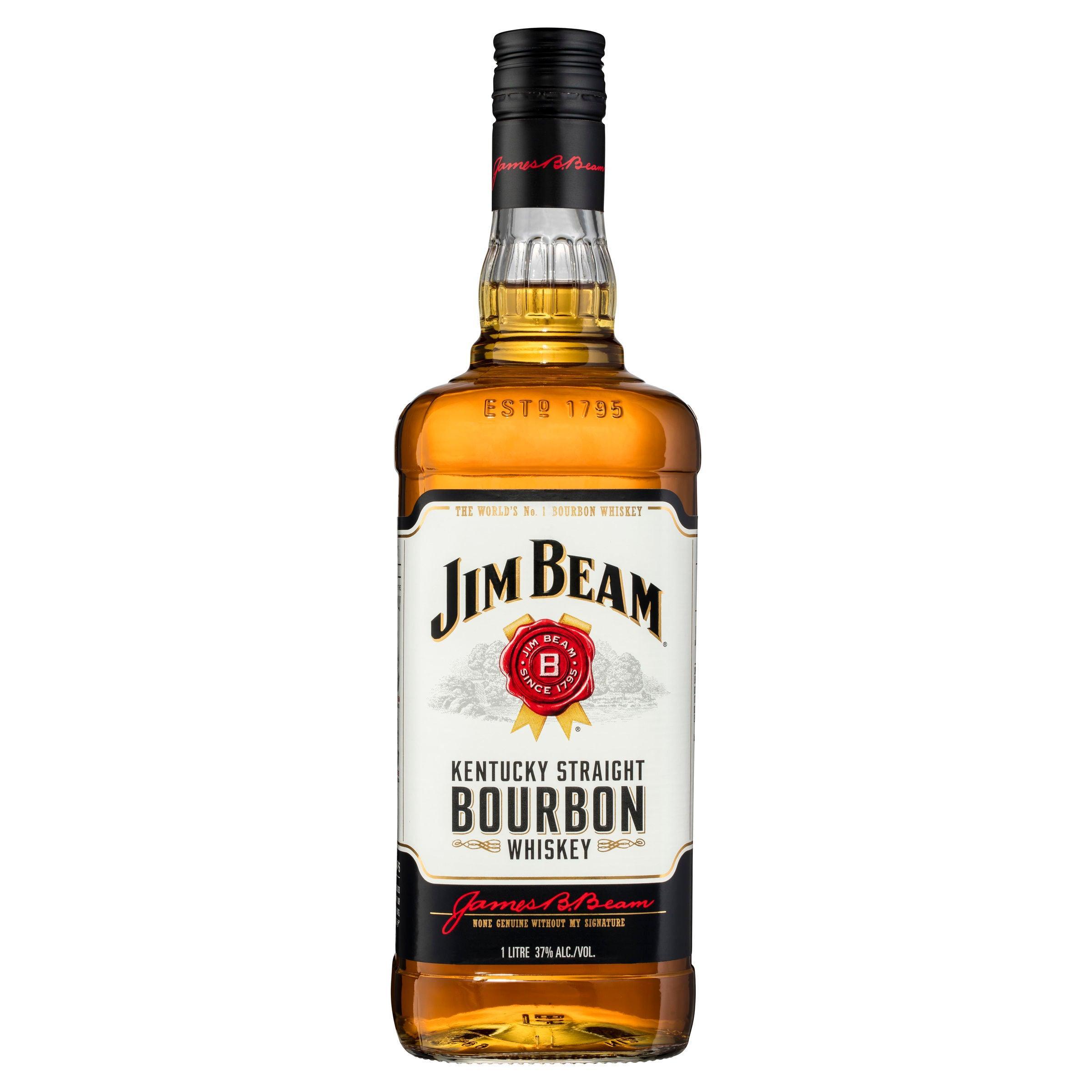 Jim Beam Kentucky Straight Bourbon Whiskey 1L - Harry's Liquor