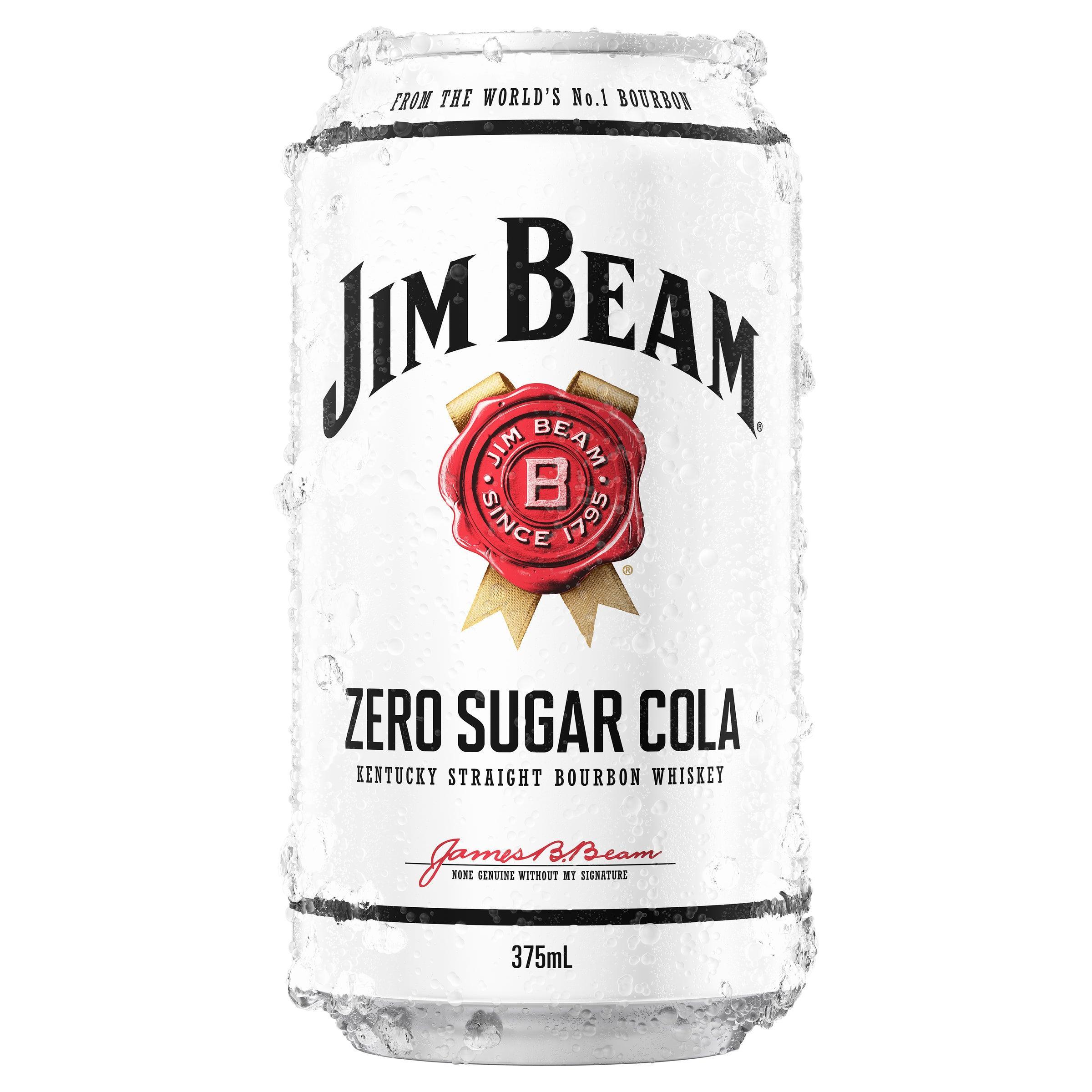 Jim Beam White Label & Zero Cola Can 375mL - Harry's Liquor