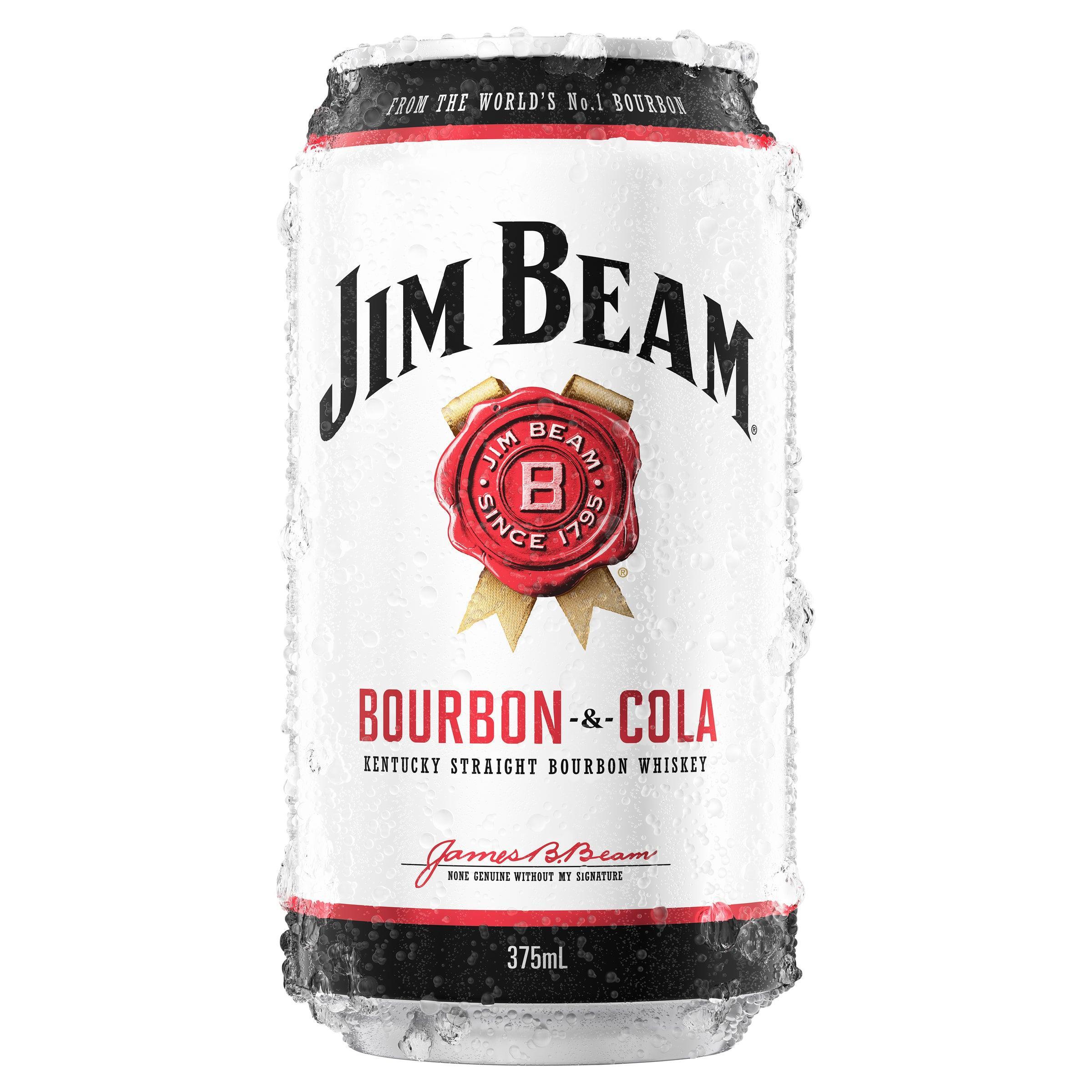 Jim Beam White Label Bourbon & Cola Can 375mL - Harry's Liquor