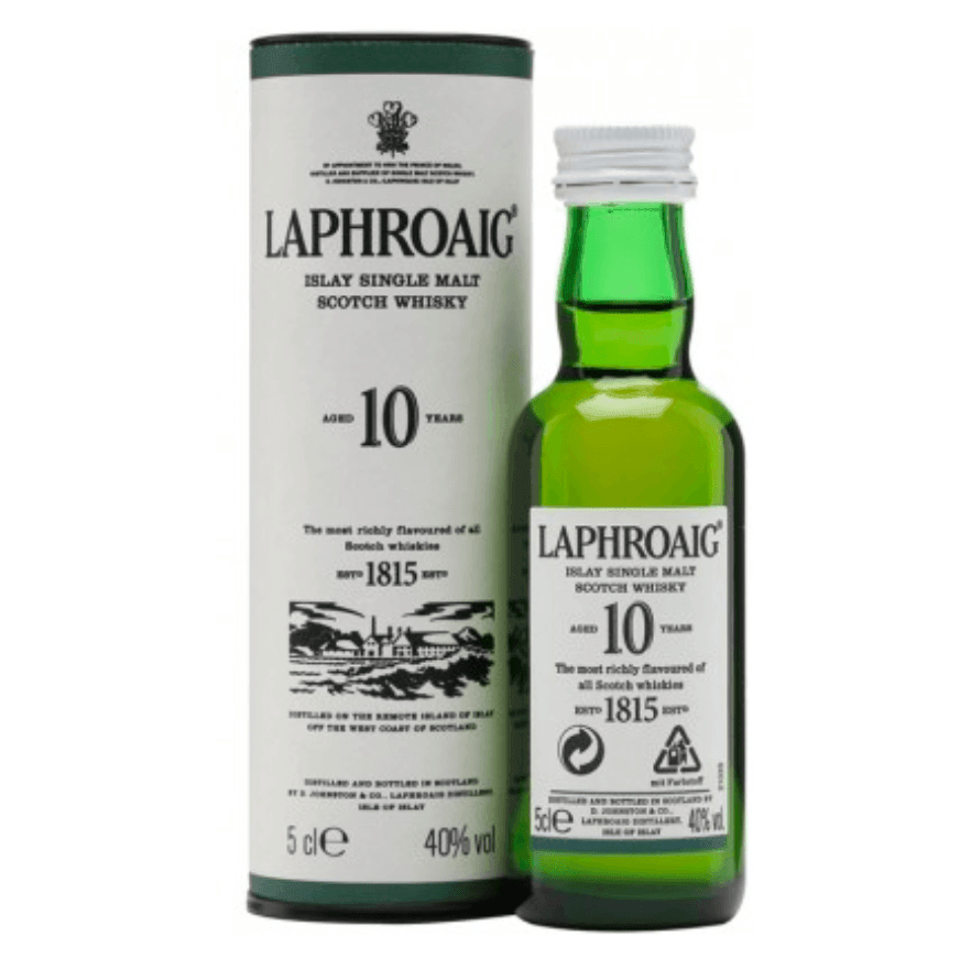 Laphroaig 10 Year Old Single Malt Scotch Whisky 50mL - Harry's Liquor