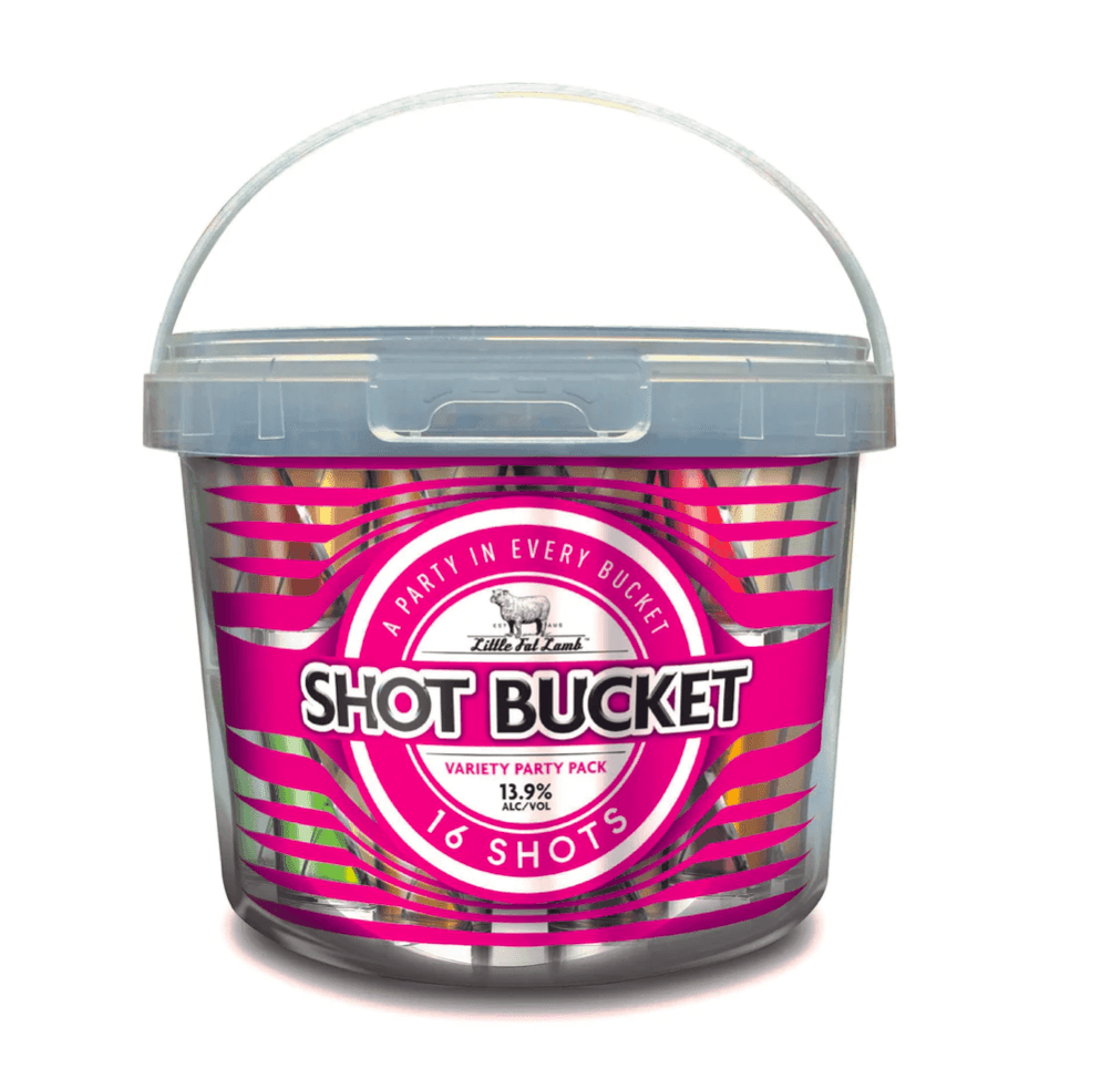 Little Fat Lamb Shot Bucket 16 Pack - Harry's Liquor