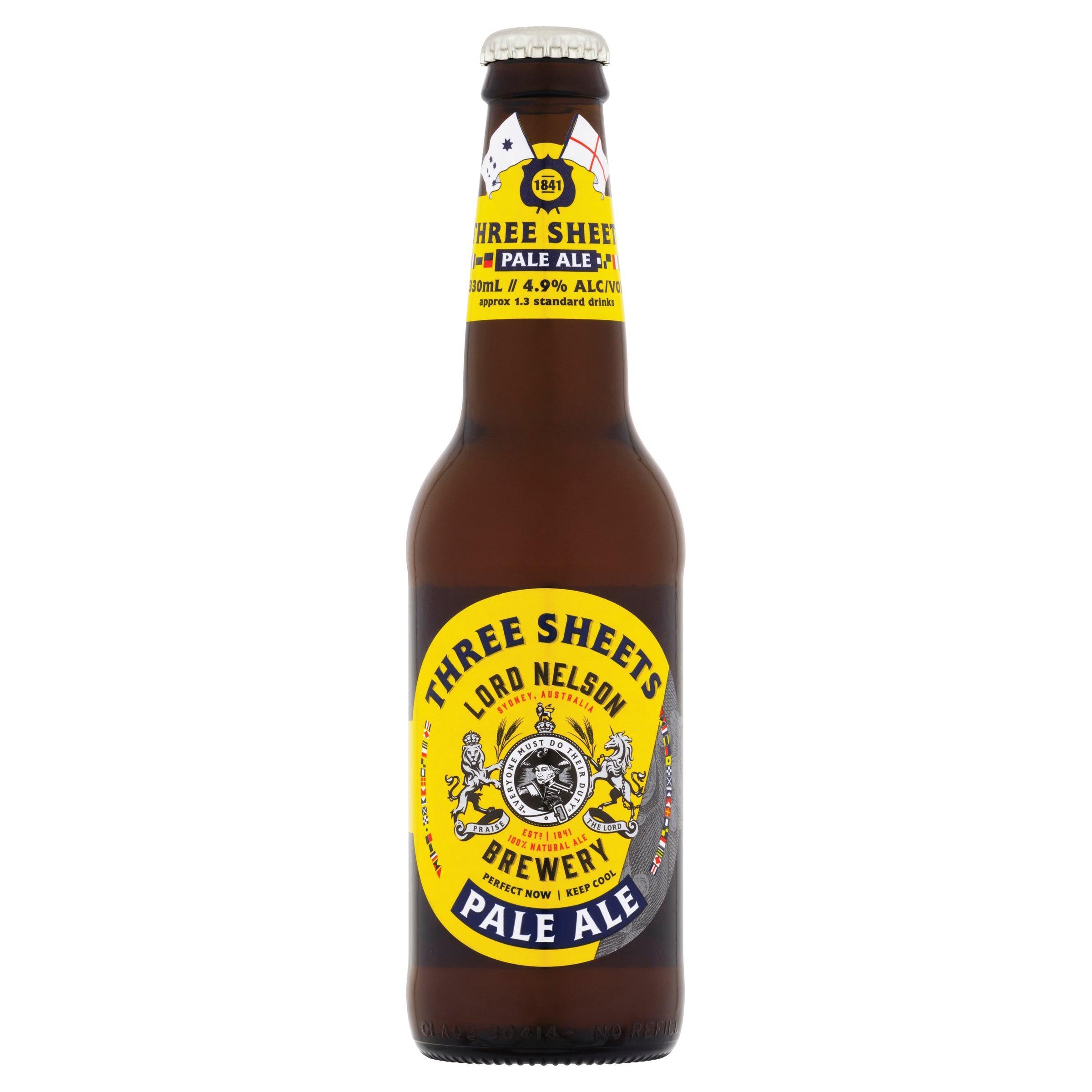 Lord Nelson Three Sheets Pale Ale Bottle 330mL - Harry's Liquor