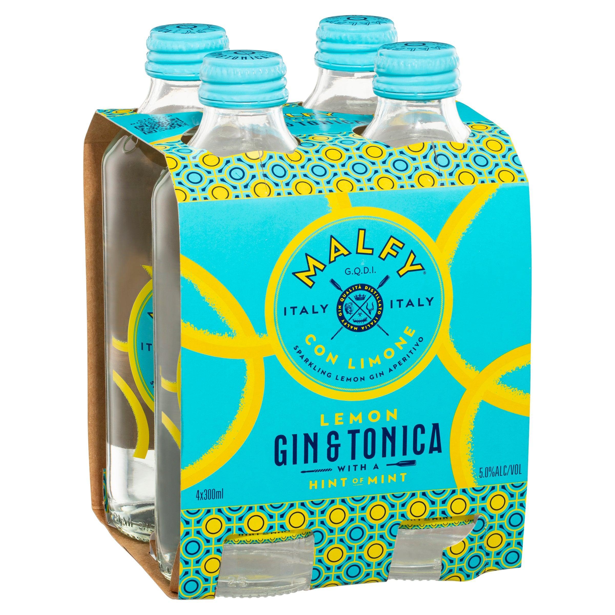 Malfy Con Limone Gin & Tonica Bottle 300mL - Harry's Liquor