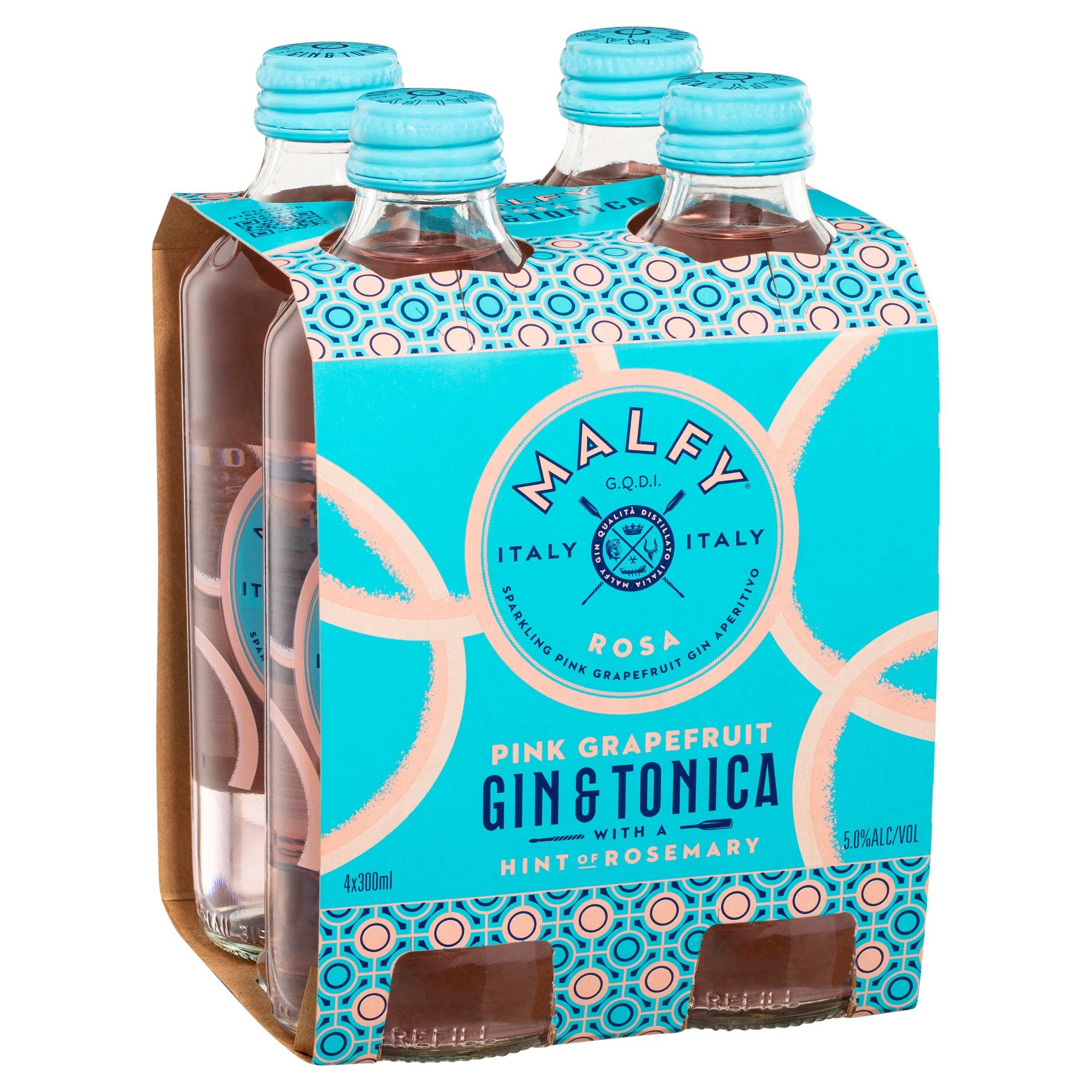 Malfy Rosa Gin & Tonica Bottle 300mL - Harry's Liquor