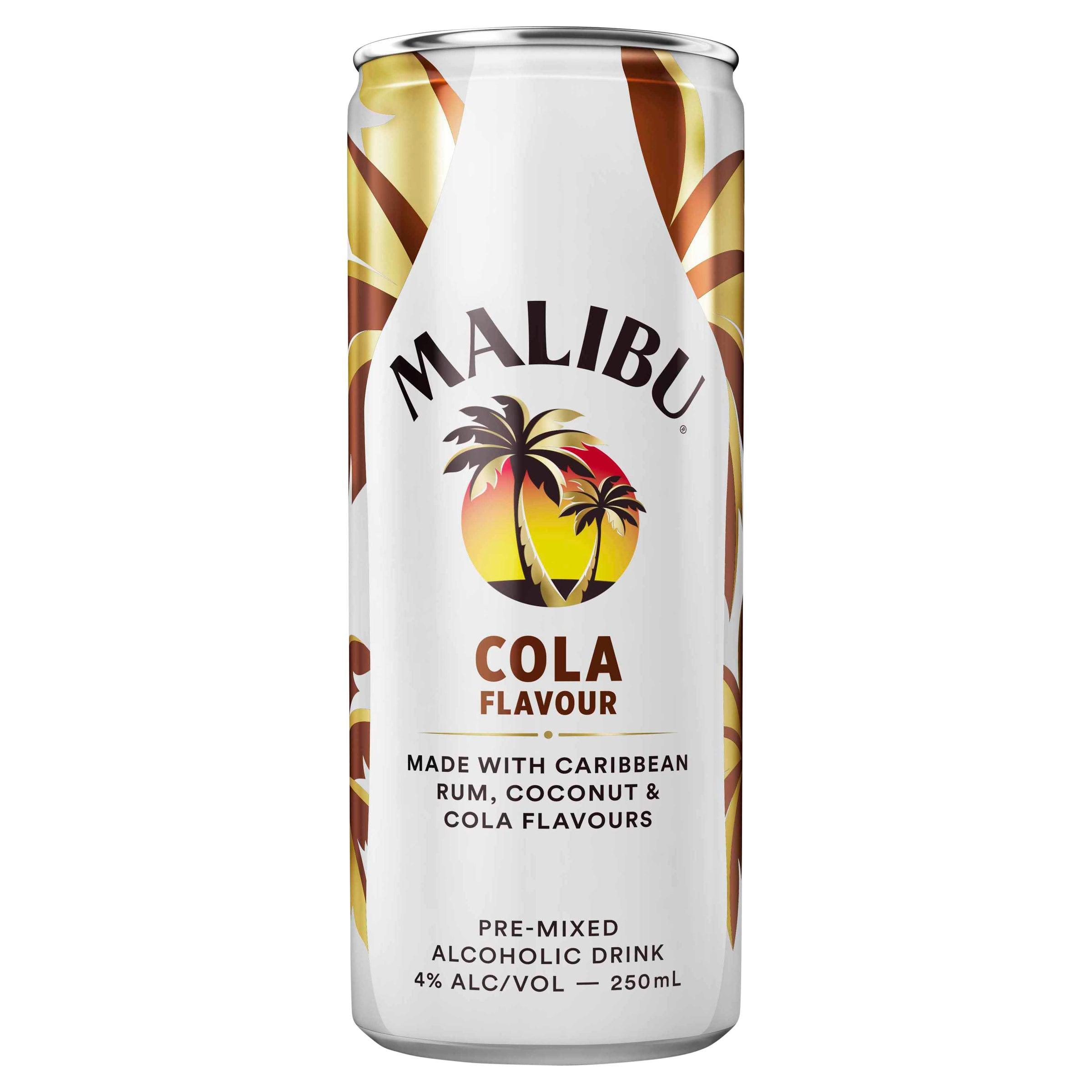 Malibu Rum & Cola Can 250mL - Harry's Liquor