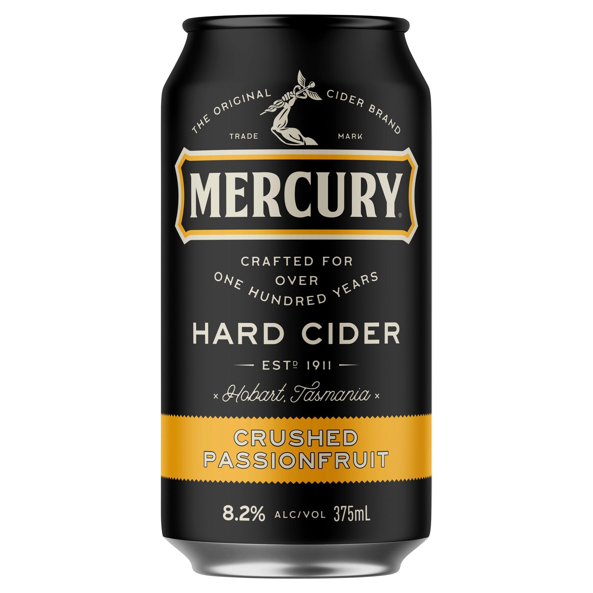 Mercury Hard Cider Crushed Passionfruit Can 375mL - Harry's Liquor