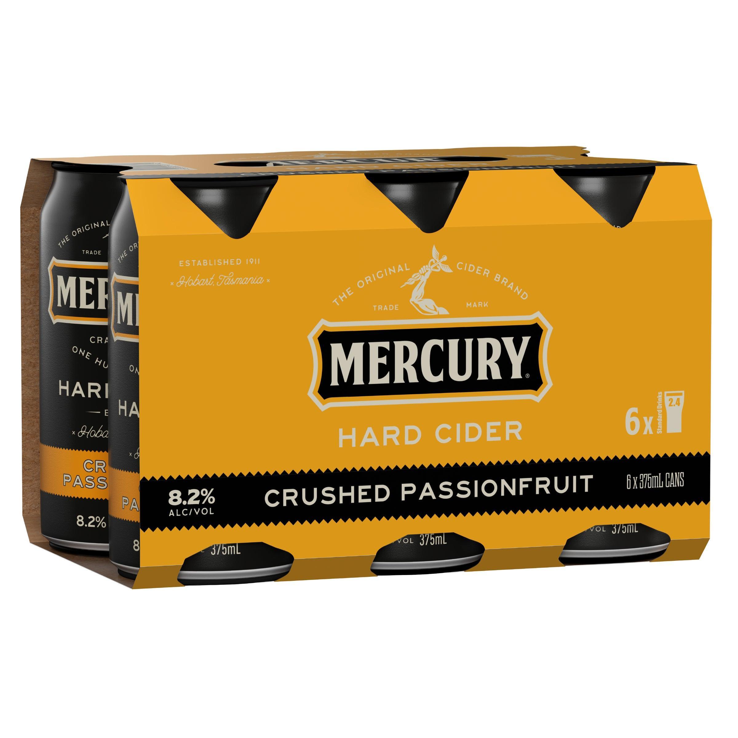 Mercury Hard Cider Crushed Passionfruit Can 375mL - Harry's Liquor