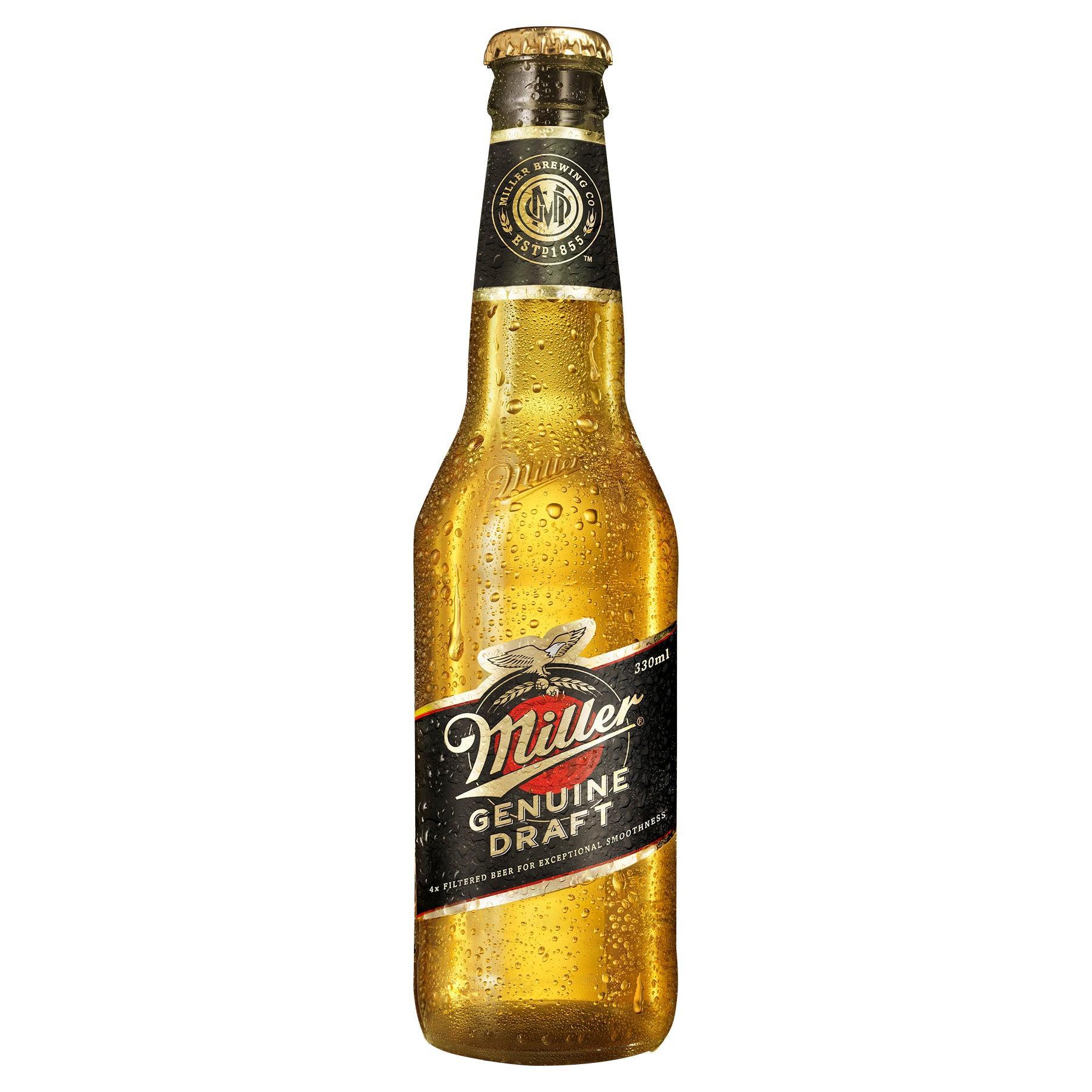 Miller Genuine Draft Bottle 330mL - Harry's Liquor