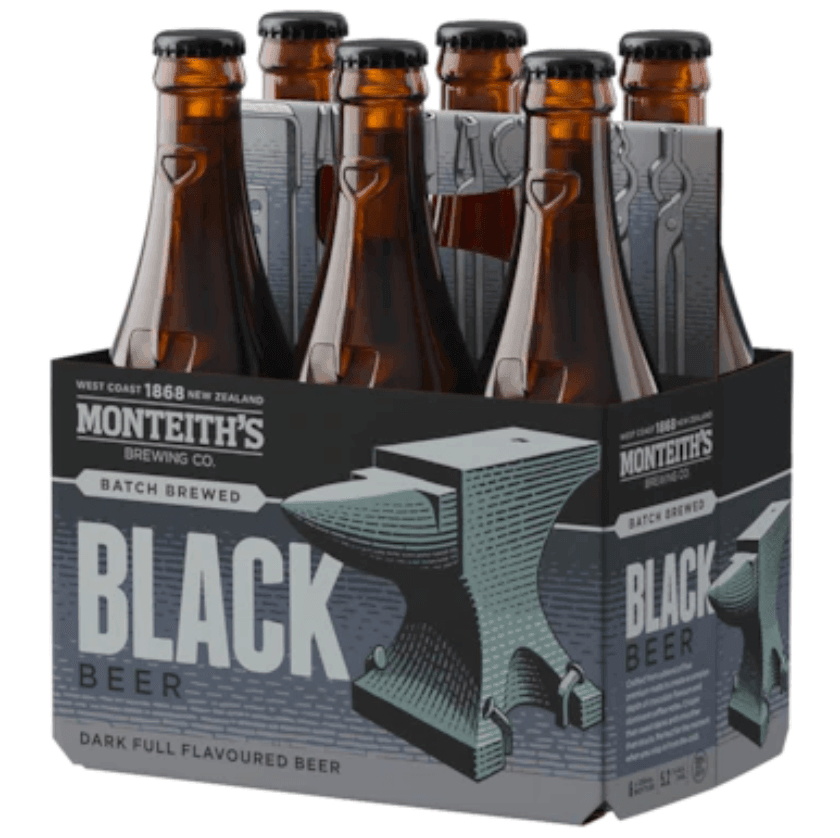 Monteith's Black Beer Bottle 330mL - Harry's Liquor