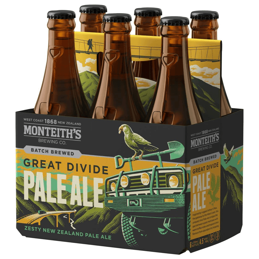 Monteith's Great Divide Pale Ale Bottle 330mL - Harry's Liquor