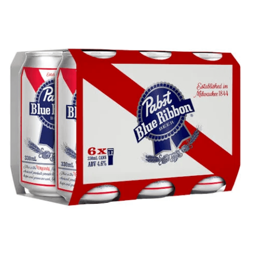 Pabst Blue Ribbon Lager Can 330mL - Harry's Liquor