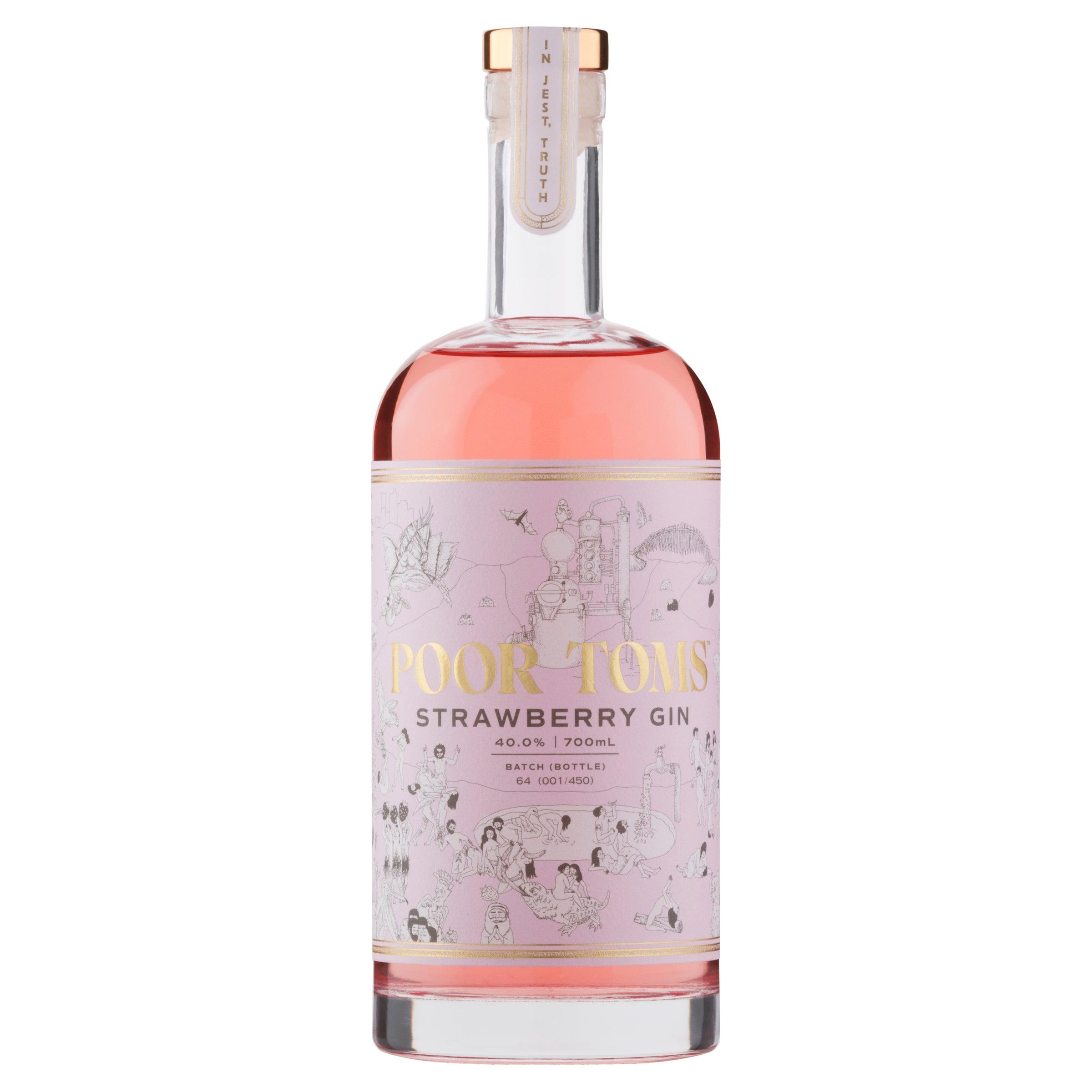 Poor Toms Strawberry Gin 700mL - Harry's Liquor