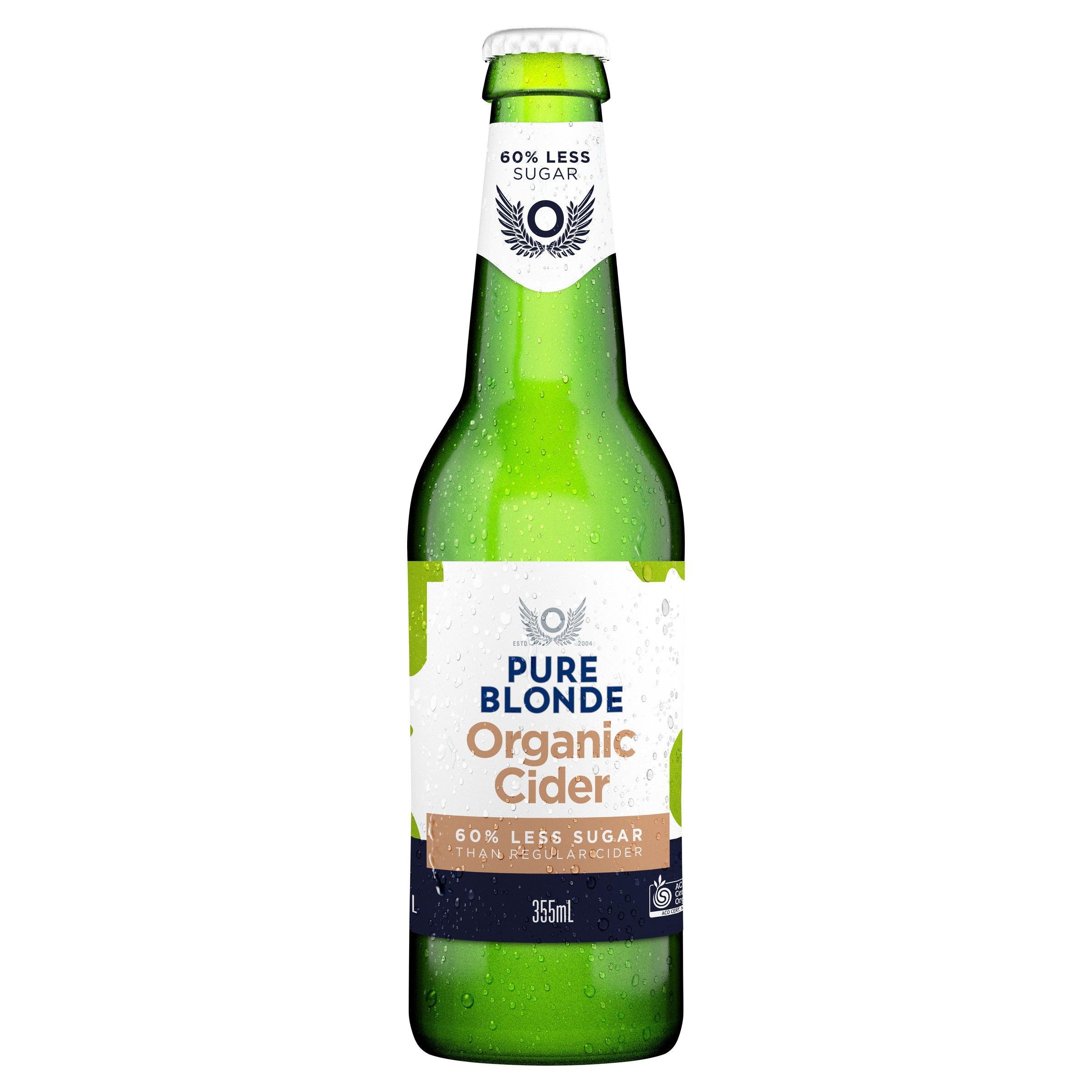 Pure Blonde Organic Apple Cider Bottle 355mL - Harry's Liquor