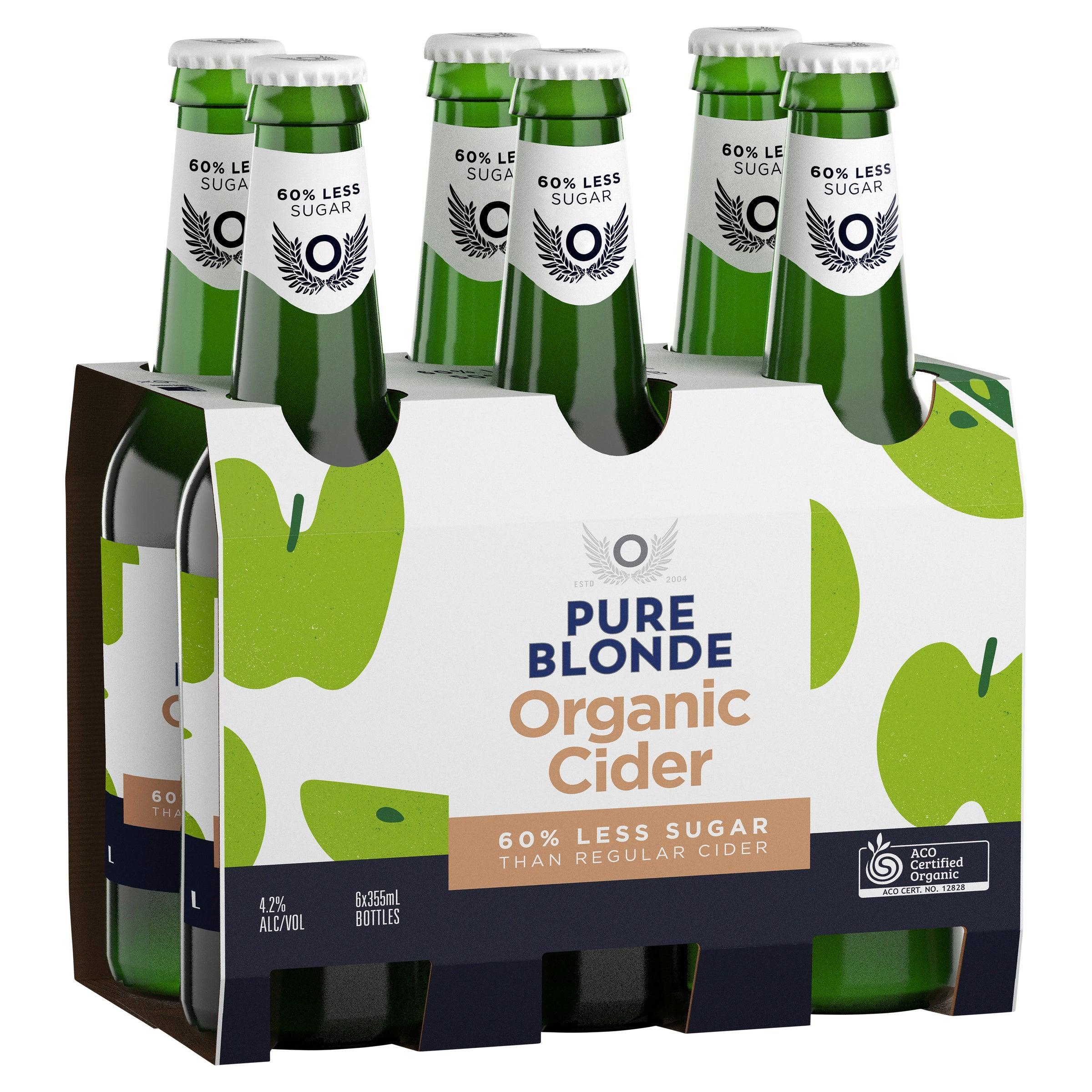 Pure Blonde Organic Apple Cider Bottle 355mL - Harry's Liquor