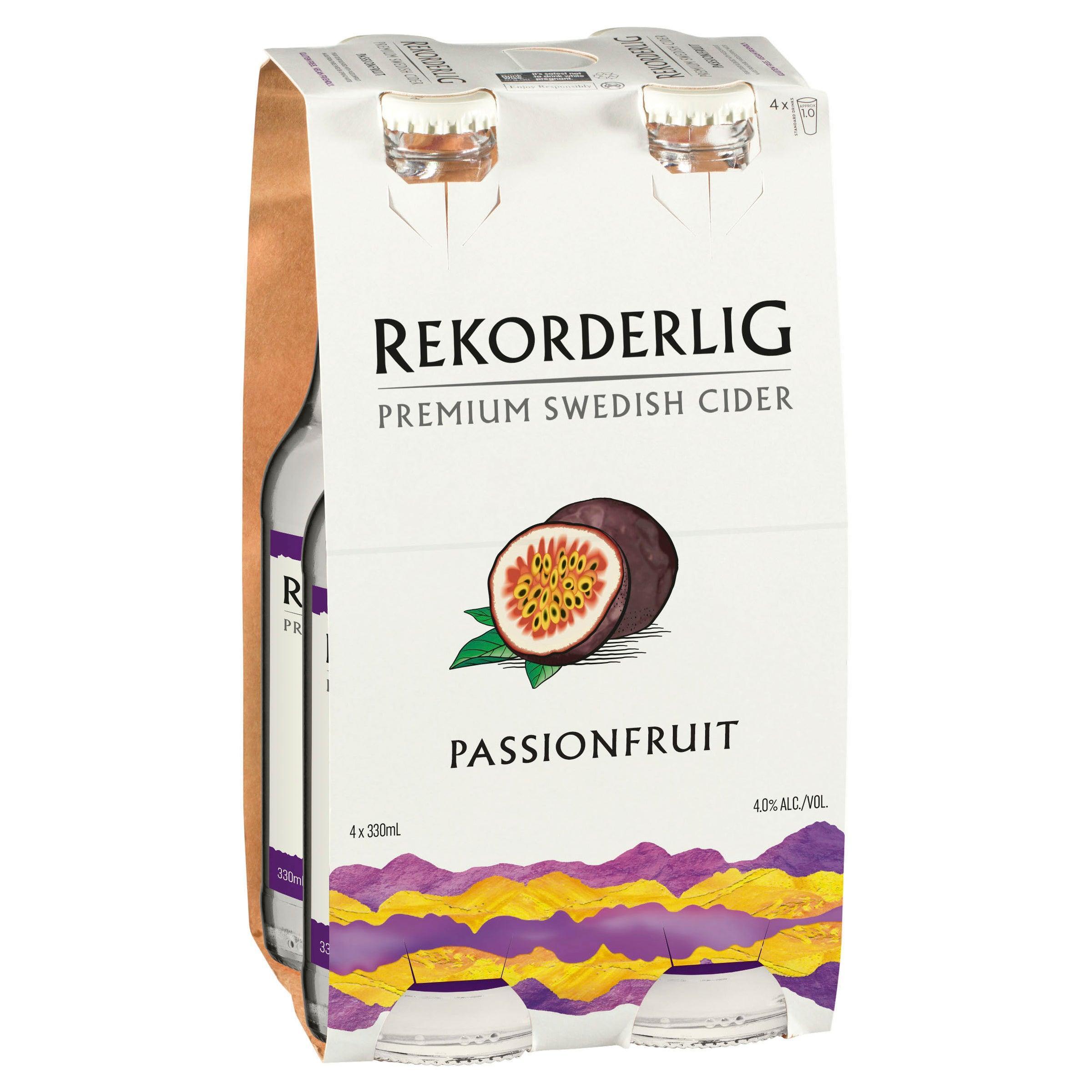 Rekorderlig Passionfruit Cider Bottle 330mL - Harry's Liquor