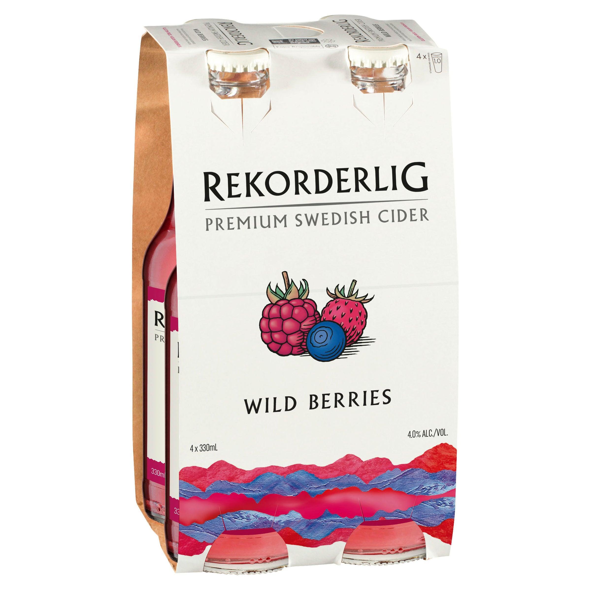 Rekorderlig Wild Berries Cider Bottle 330mL - Harry's Liquor