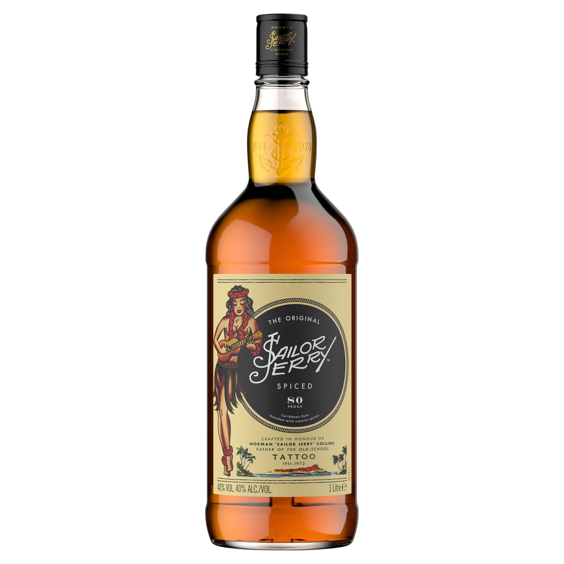 Sailor Jerry Spiced Rum 1L - Harry's Liquor