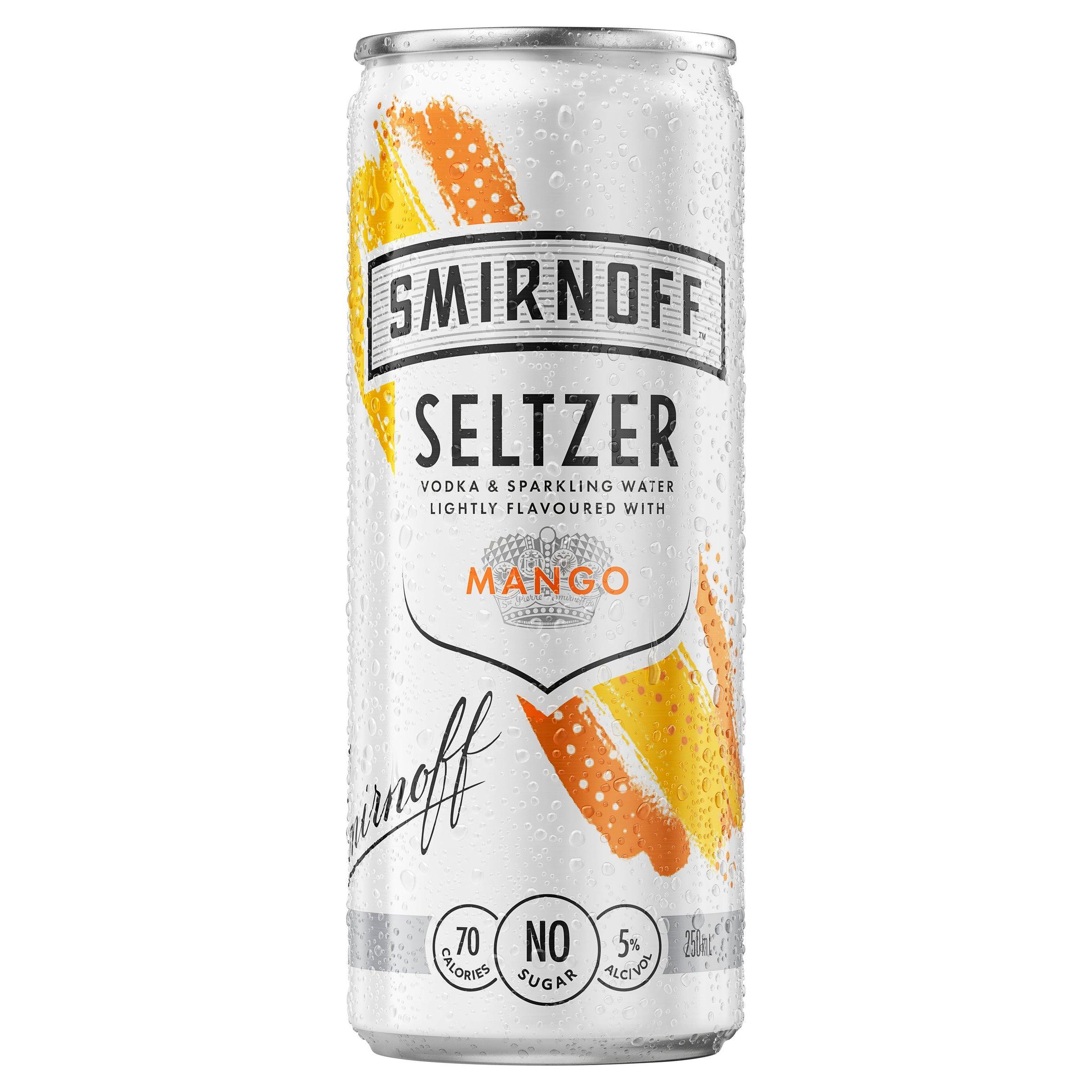 Smirnoff Seltzer Mango Can 250mL - Harry's Liquor