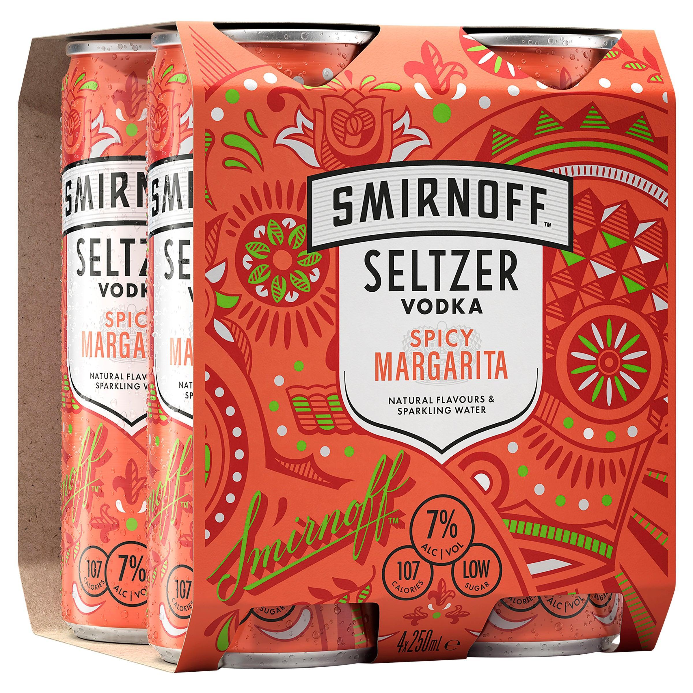 Smirnoff Seltzer Spicy Margarita Can 250mL - Harry's Liquor