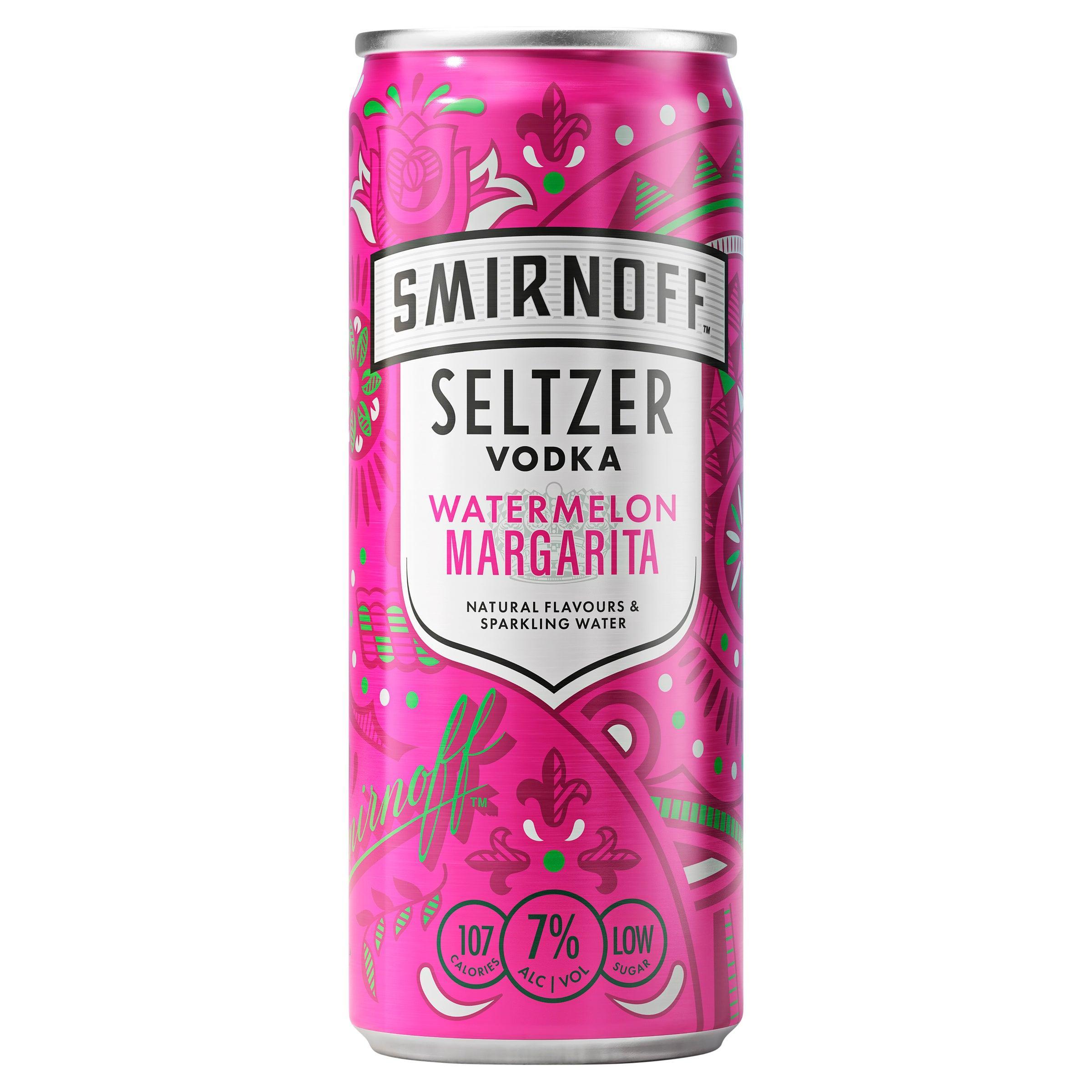 Smirnoff Seltzer Watermelon Margarita Can 250mL - Harry's Liquor