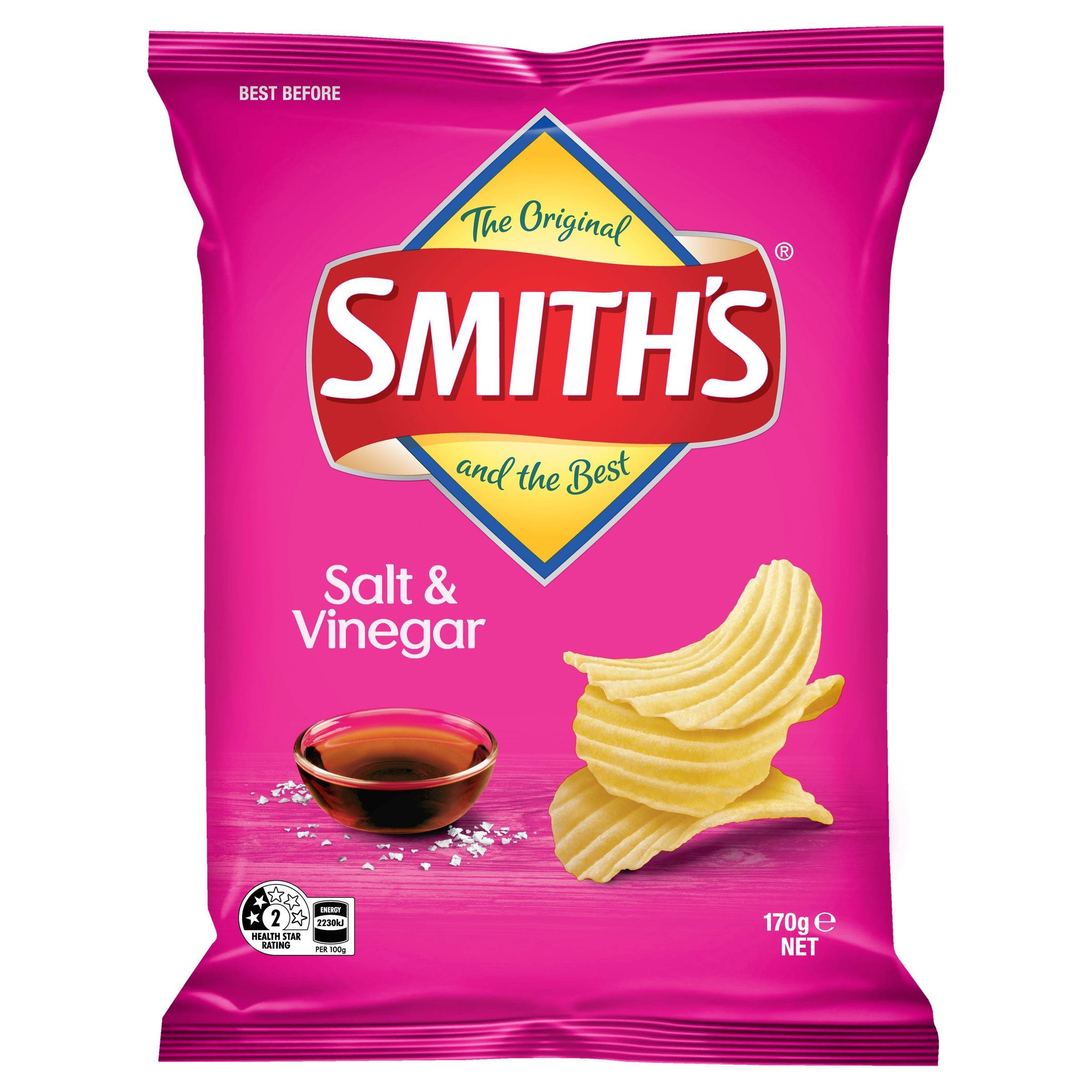 Smith's Crinkle Cut Salt & Vinegar 170g - Harry's Liquor