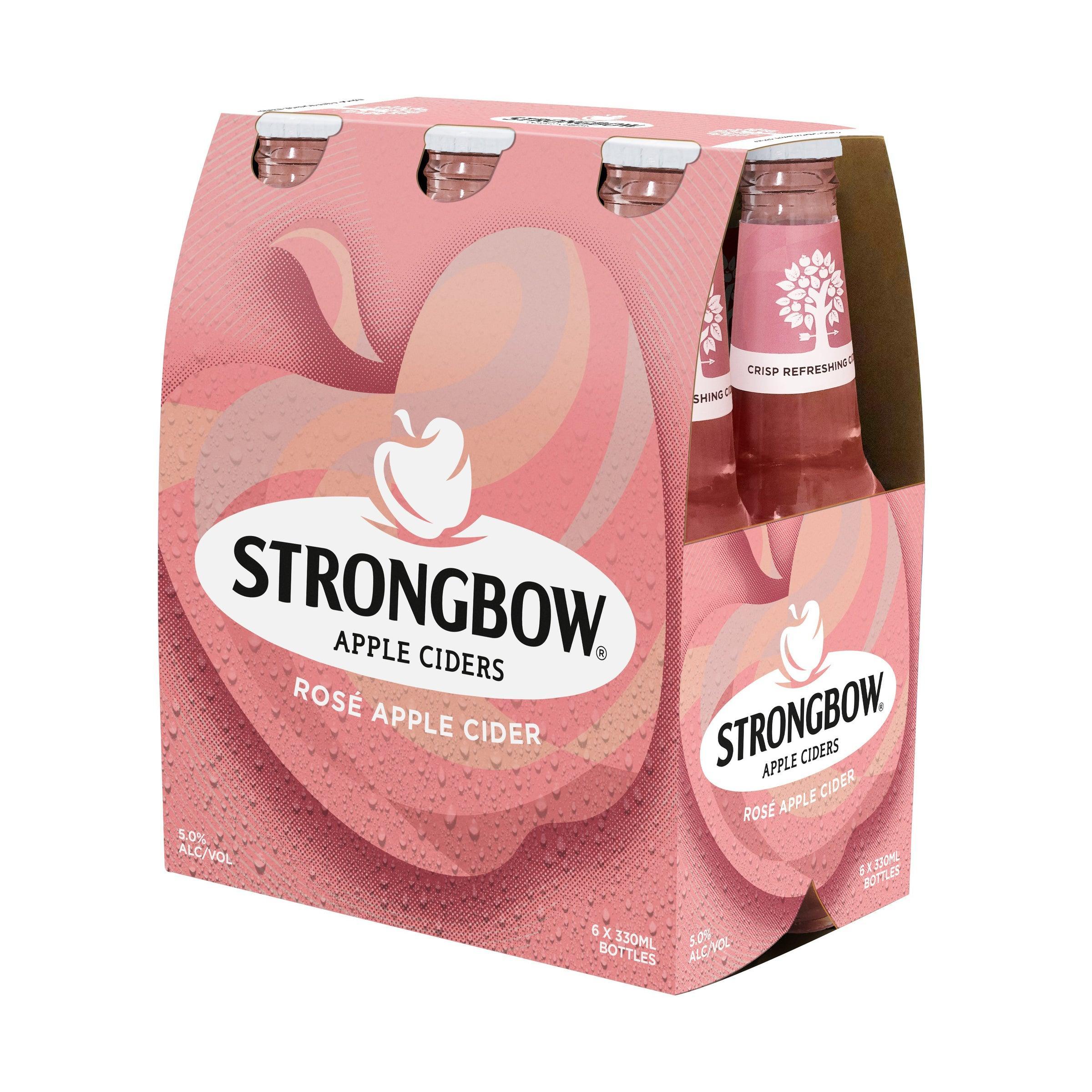 Strongbow Blossom Rose Sparkling Apple Cider Bottle 330mL - Harry's Liquor