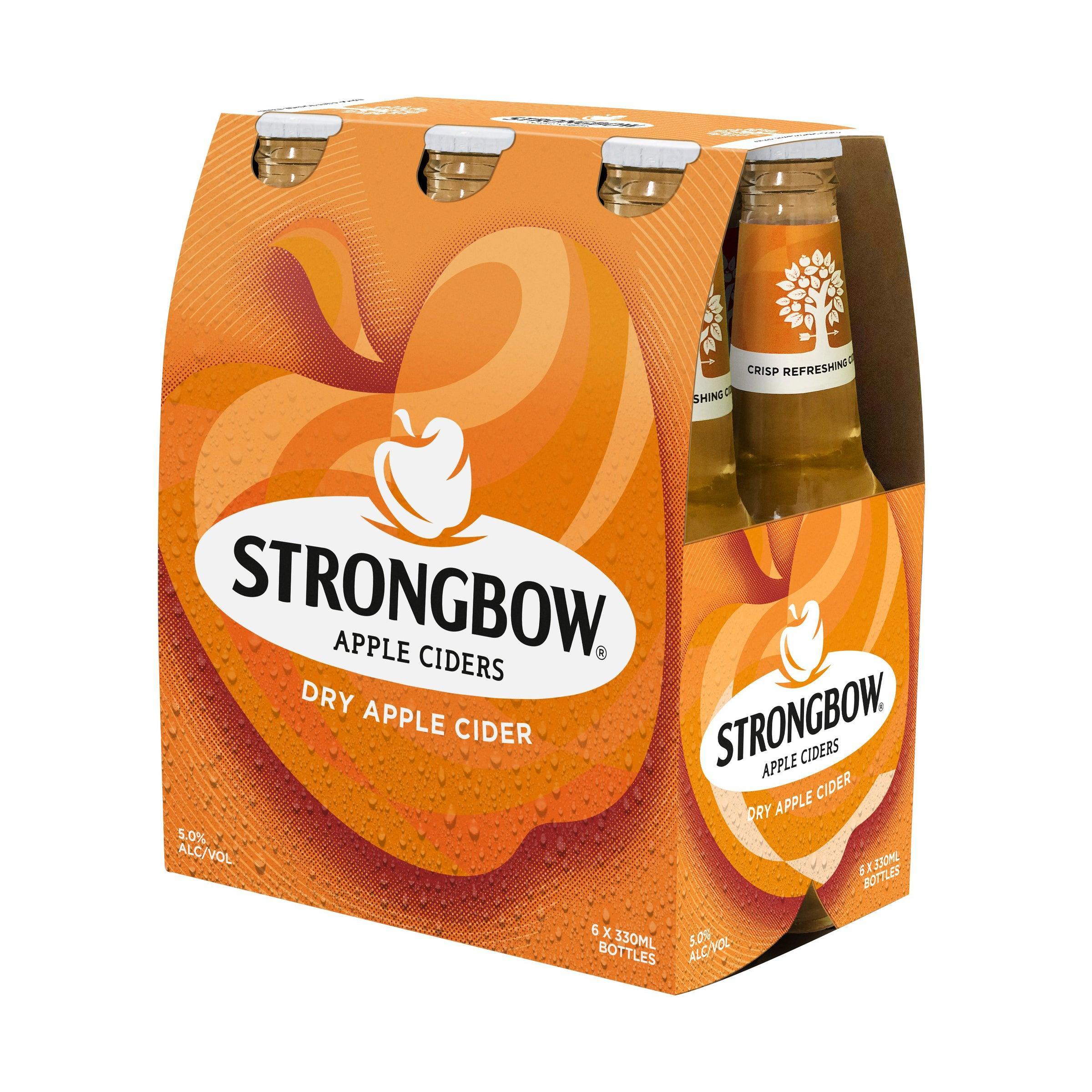 Strongbow Dry Crisp Apple Cider Bottle 355mL - Harry's Liquor