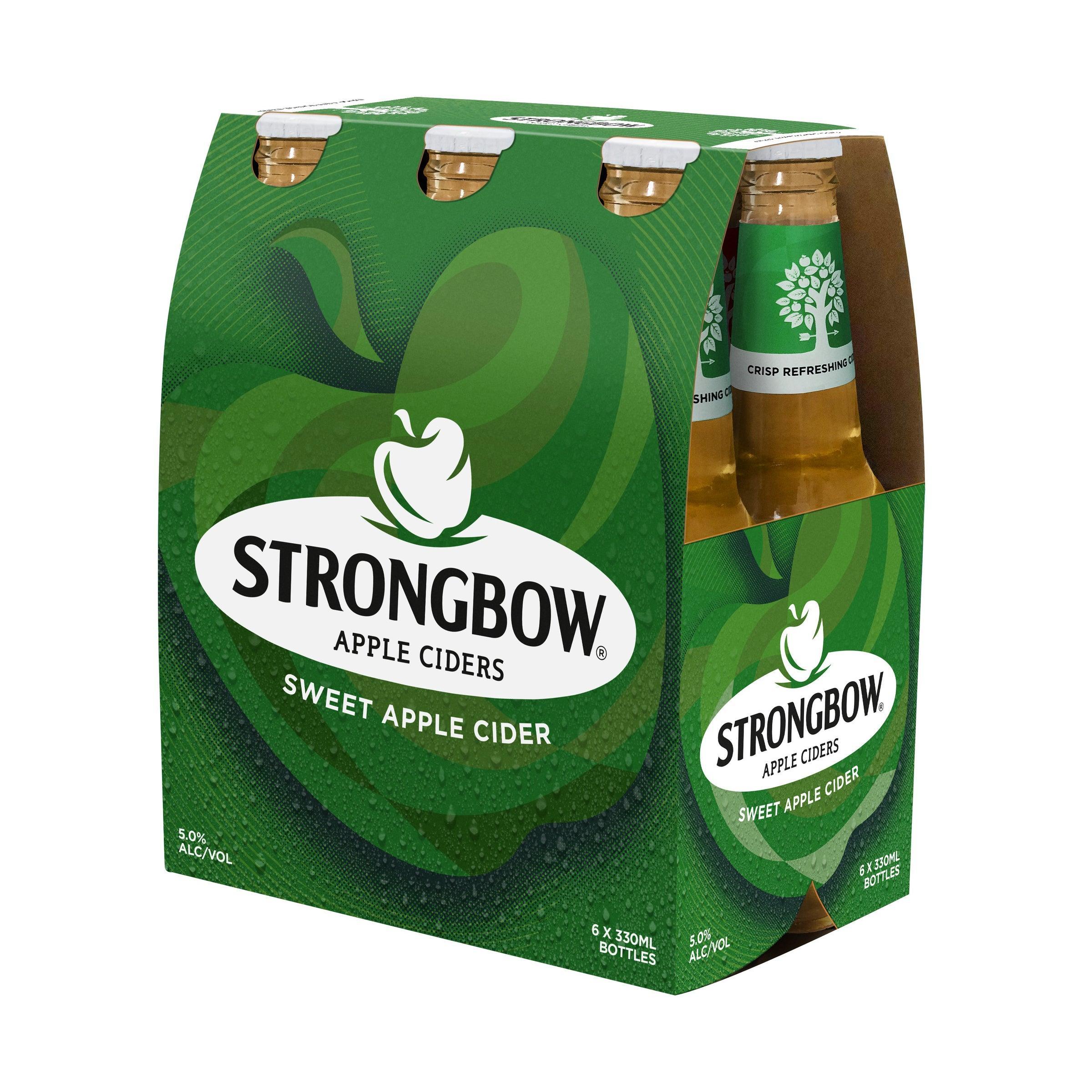 Strongbow Sweet Apple Cider Bottle 355mL - Harry's Liquor