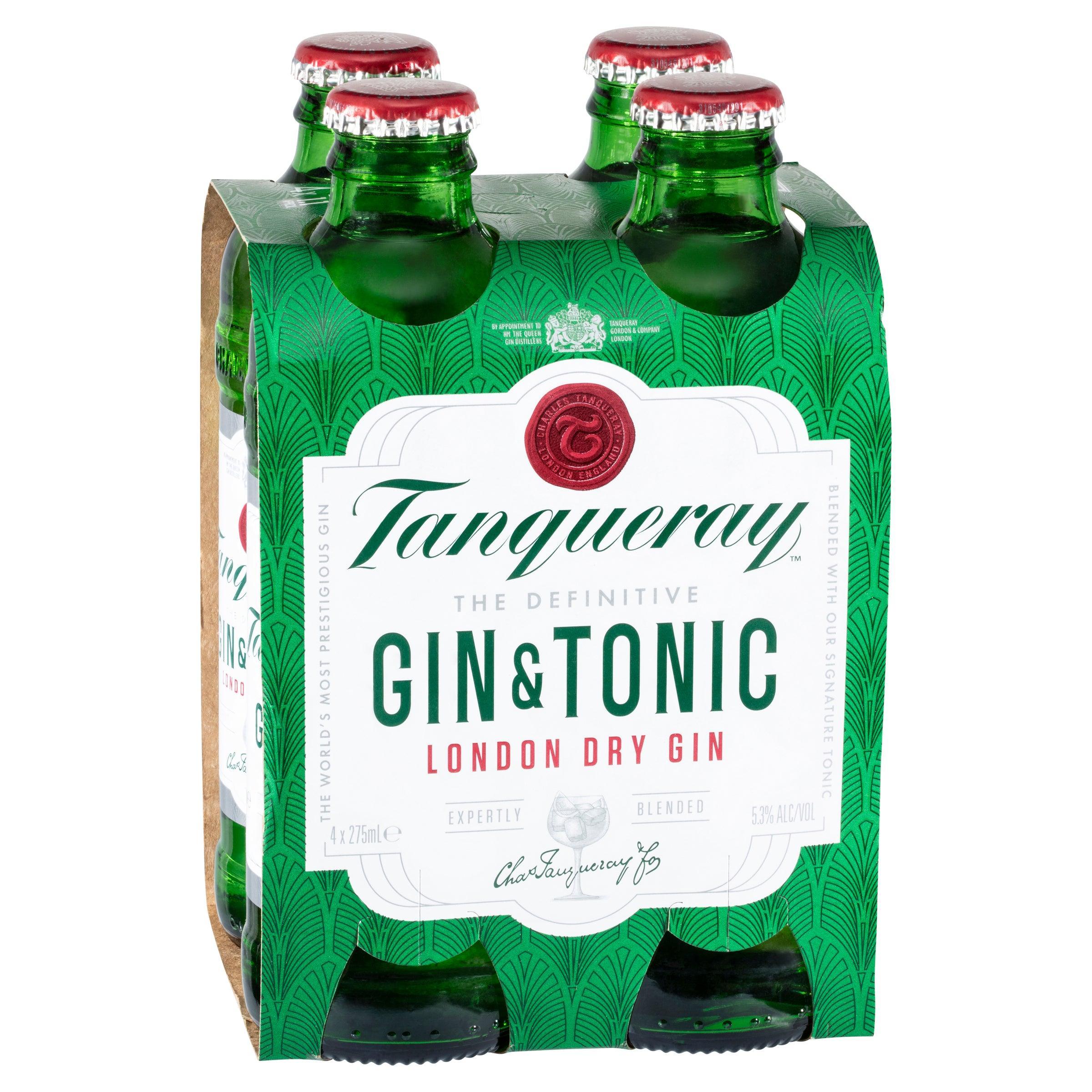 Tanqueray Gin & Tonic Bottle 275mL - Harry's Liquor