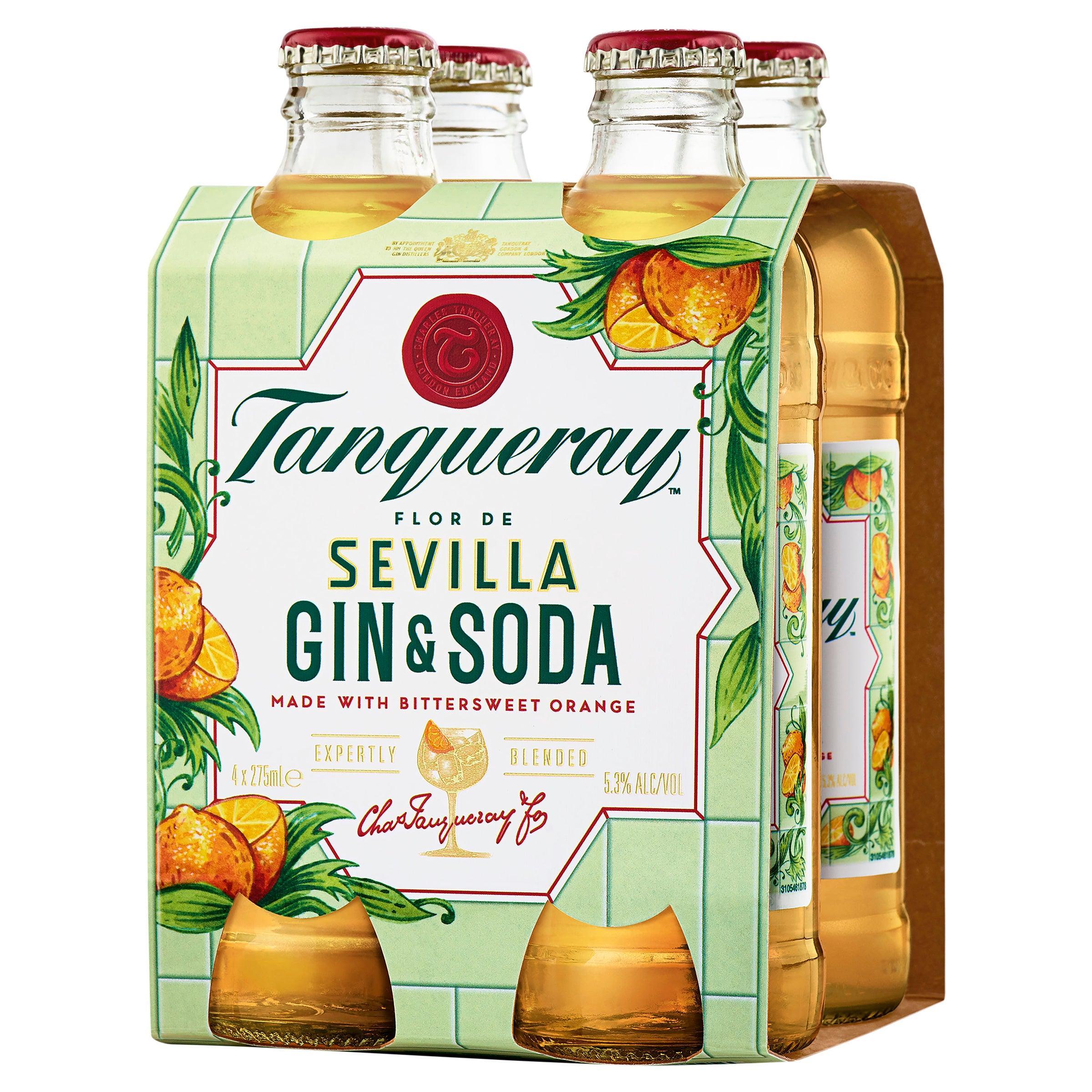 Tanqueray Sevilla Gin & Soda Bottle 275mL - Harry's Liquor