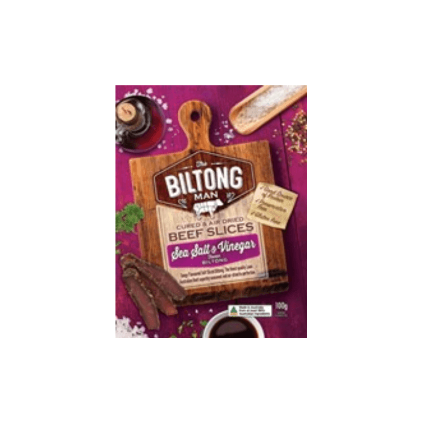 The Biltong Man Salt & Vinegar Biltong 100g - Harry's Liquor