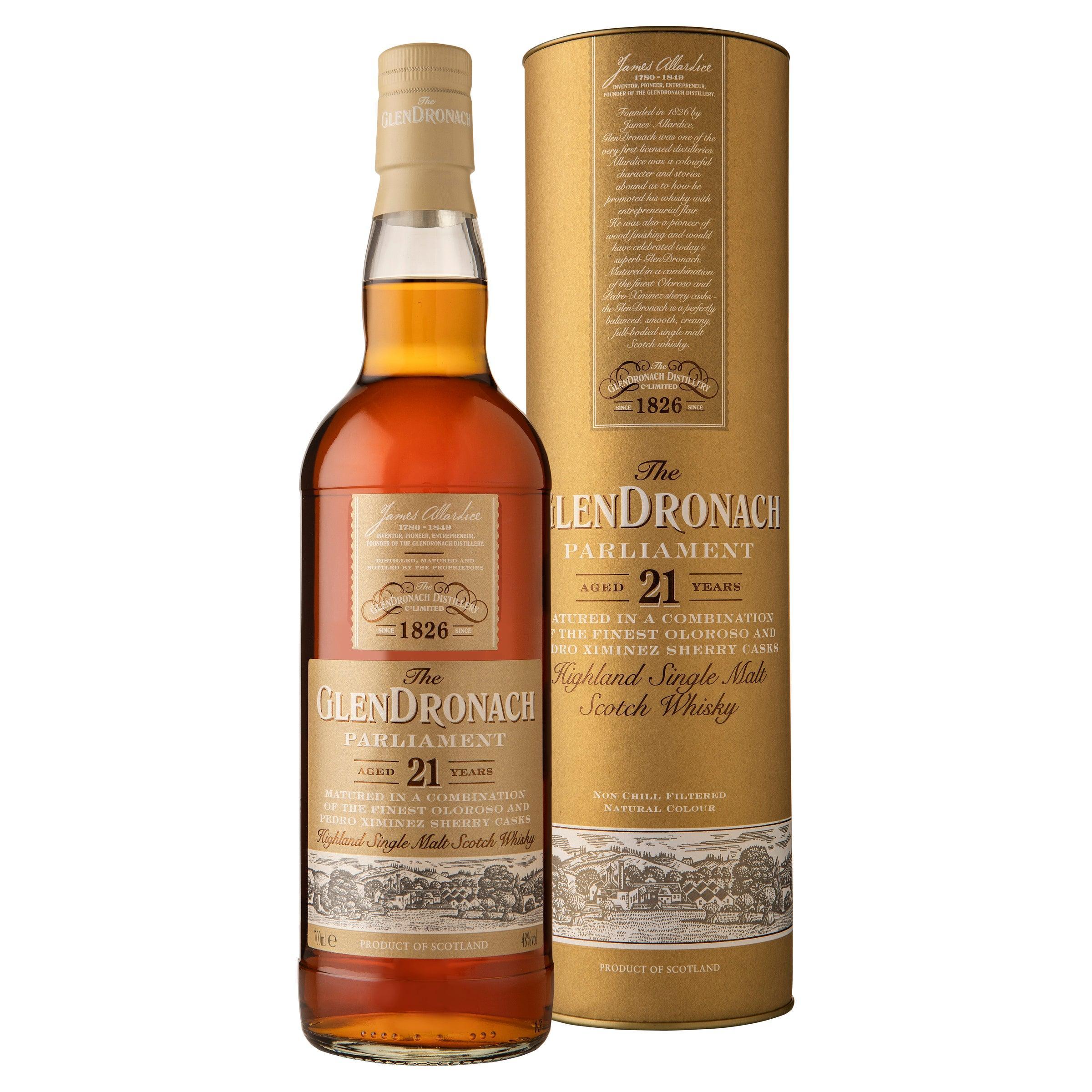 The Glendronach 21 Year Old Parliament Single Malt Scotch Whisky 700mL - Harry's Liquor