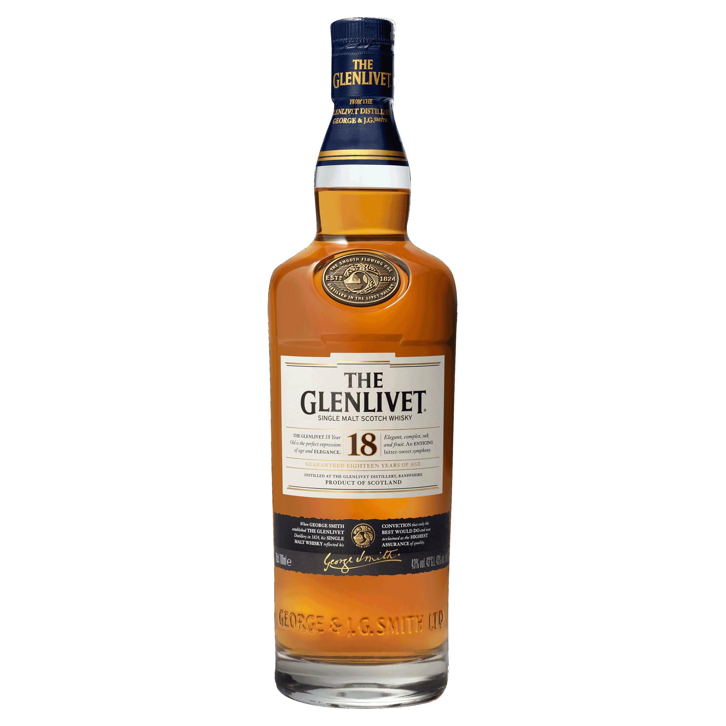 The Glenlivet 18 Year Old Single Malt Scotch Whisky 700mL - Harry's Liquor