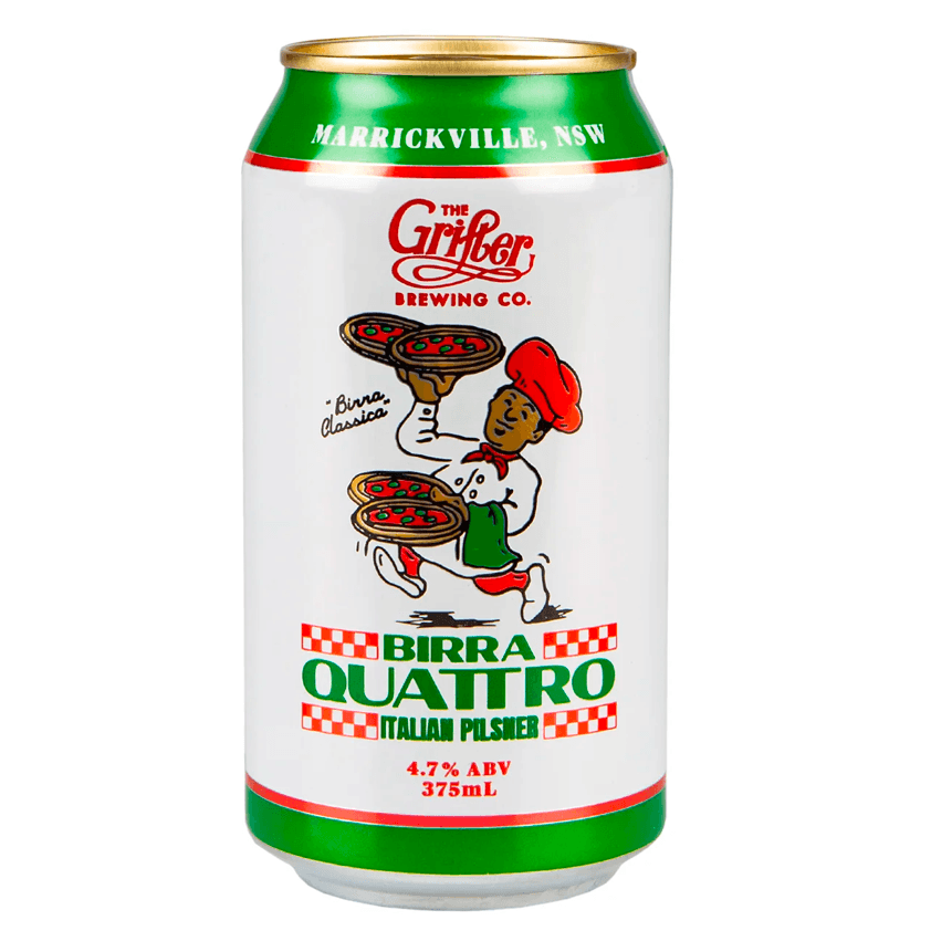 The Grifter Brewing Co. Birra Quattro Italian Pilsner Can 375mL - Harry's Liquor