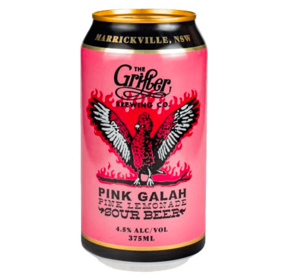 The Grifter Brewing Co. Pink Galah Pink Lemonade Sour Can 375mL - Harry's Liquor