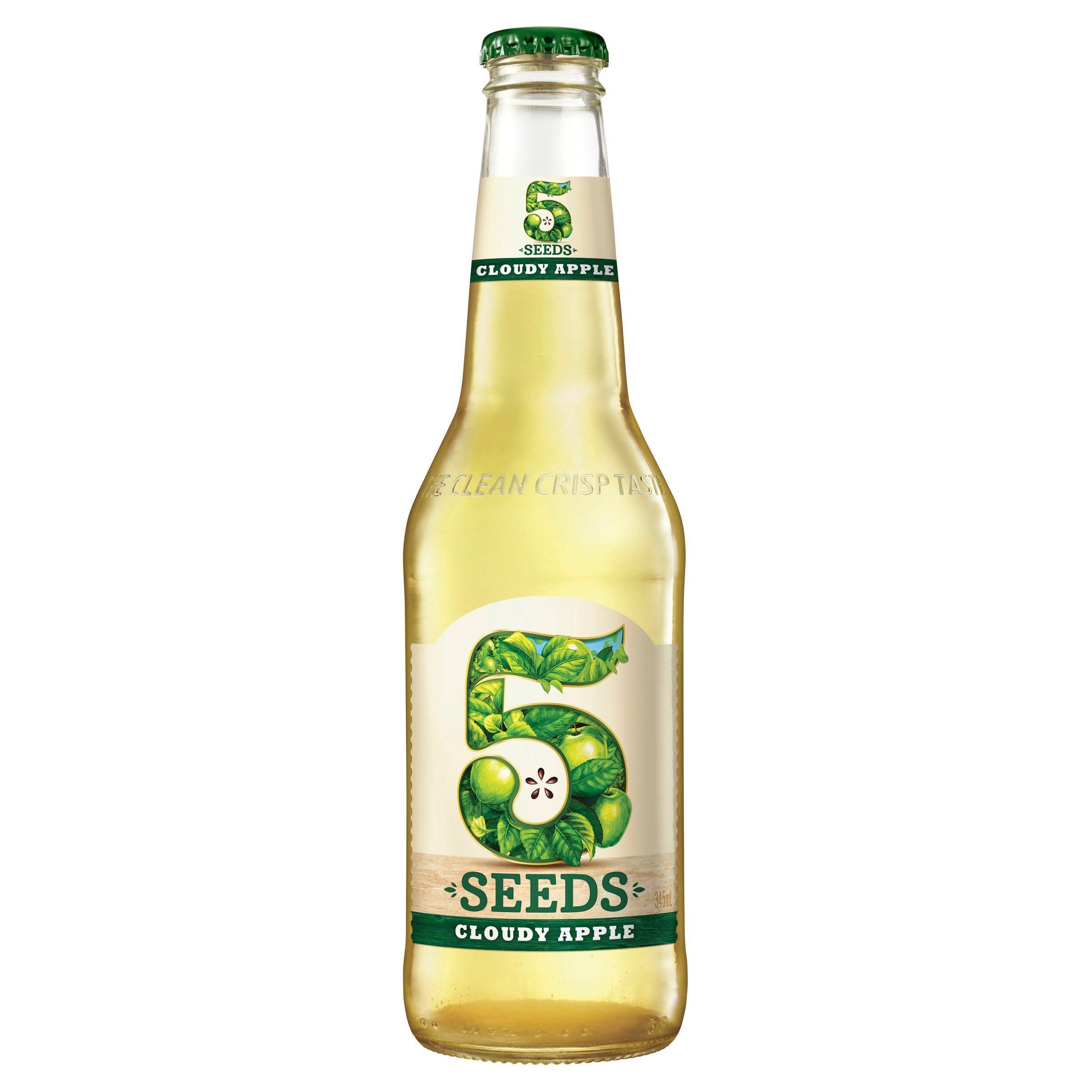 Tooheys 5 Seeds Cloudy Apple Cider Bottle 345mL - Harry's Liquor