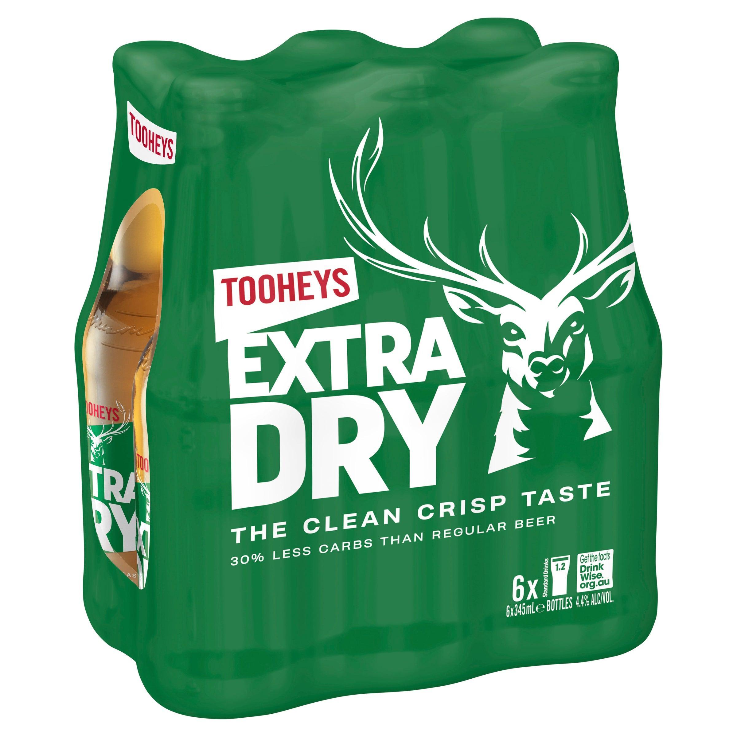 Tooheys Extra Dry Bottle 345mL - Harry's Liquor