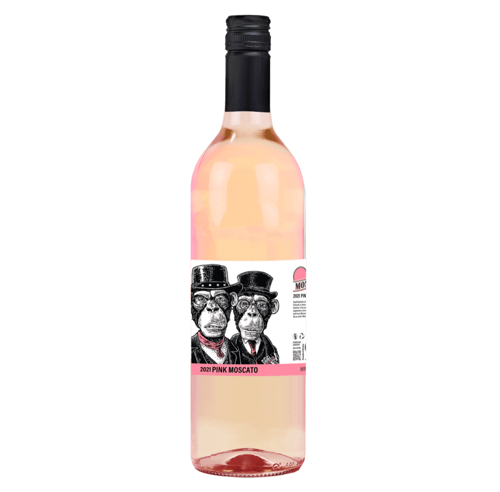 Two Monkeys Pink Moscato - Harry's Liquor