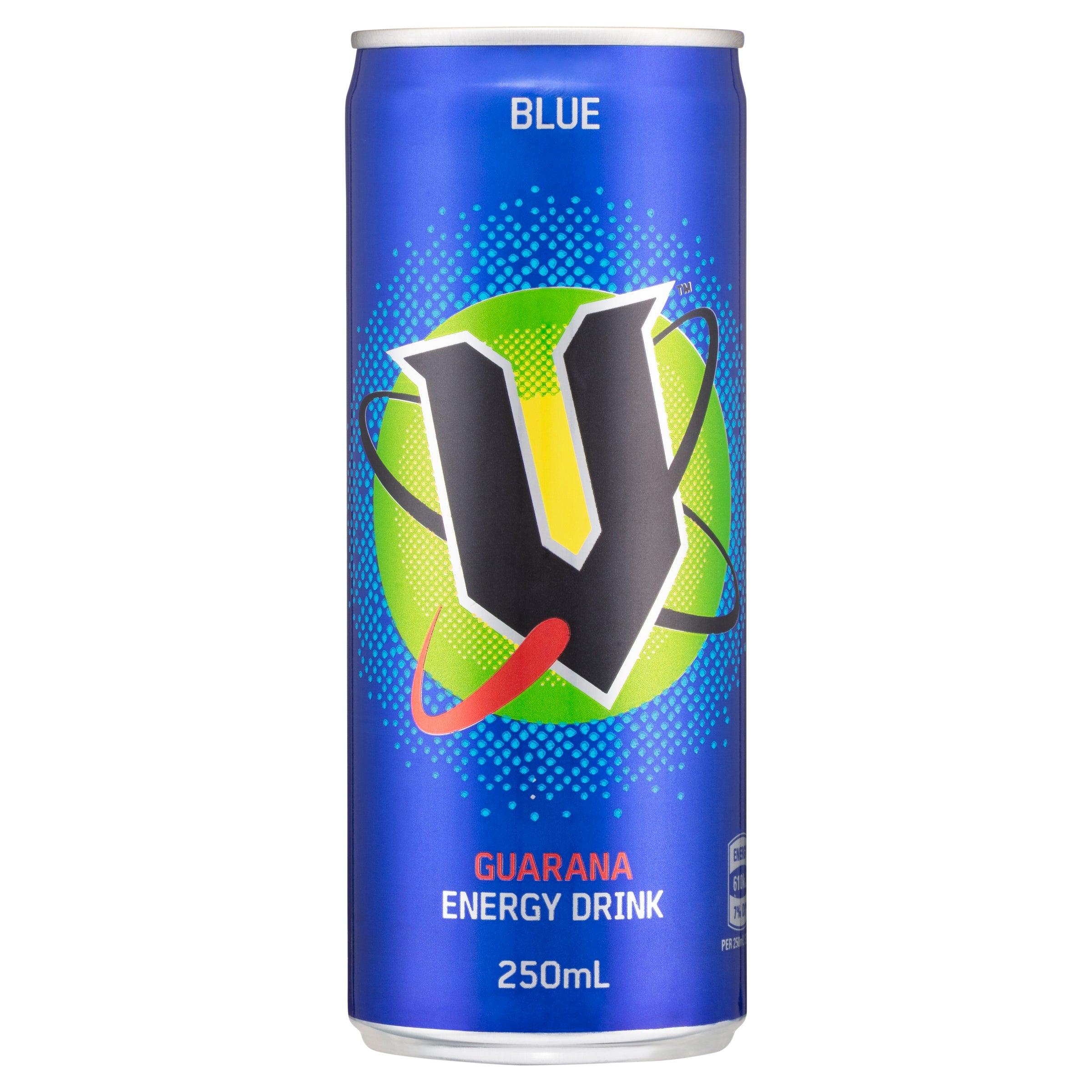 V Blue Energy Drink Can 250mL - Harry's Liquor