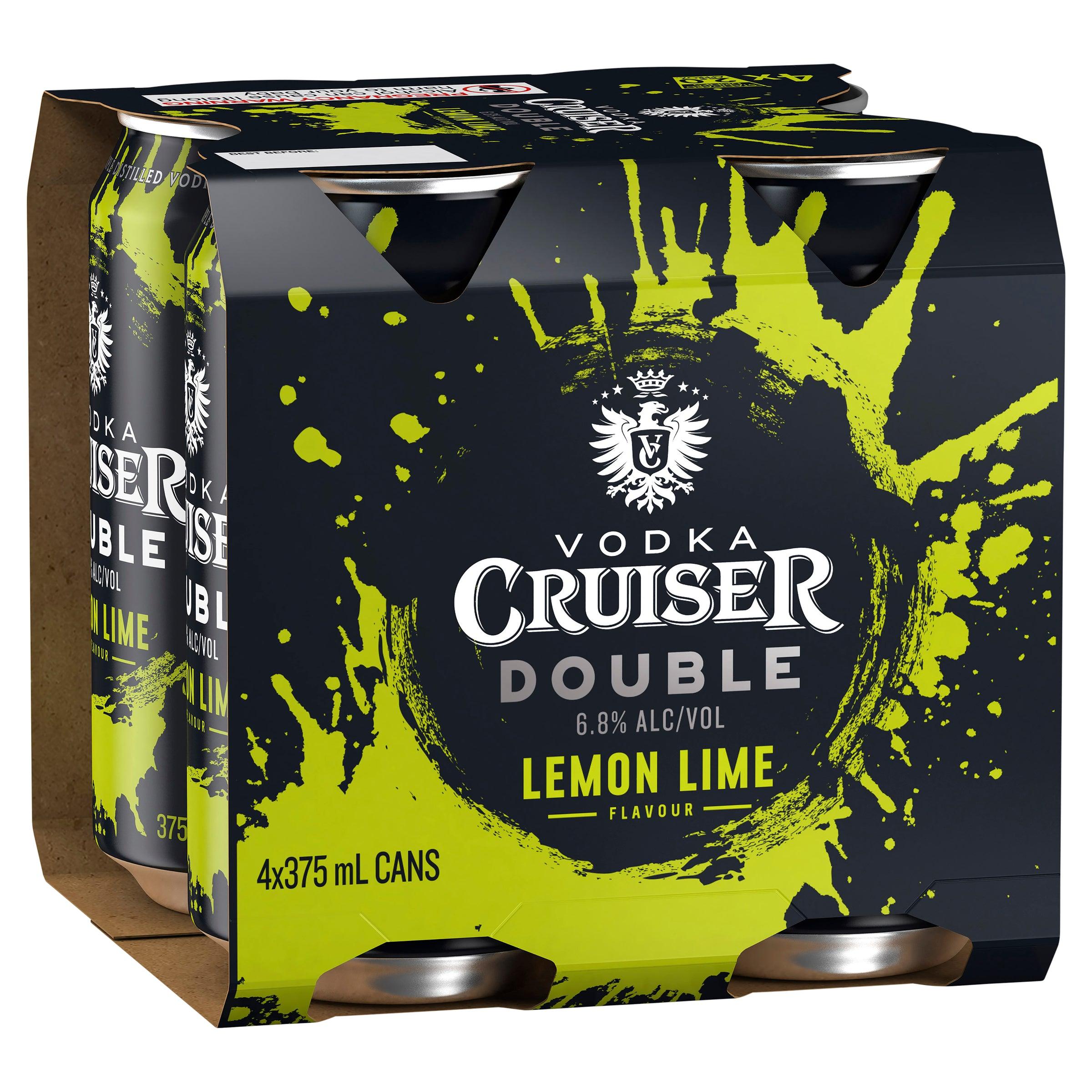 Vodka Cruiser Double Lemon Lime Can 375mL - Harry's Liquor