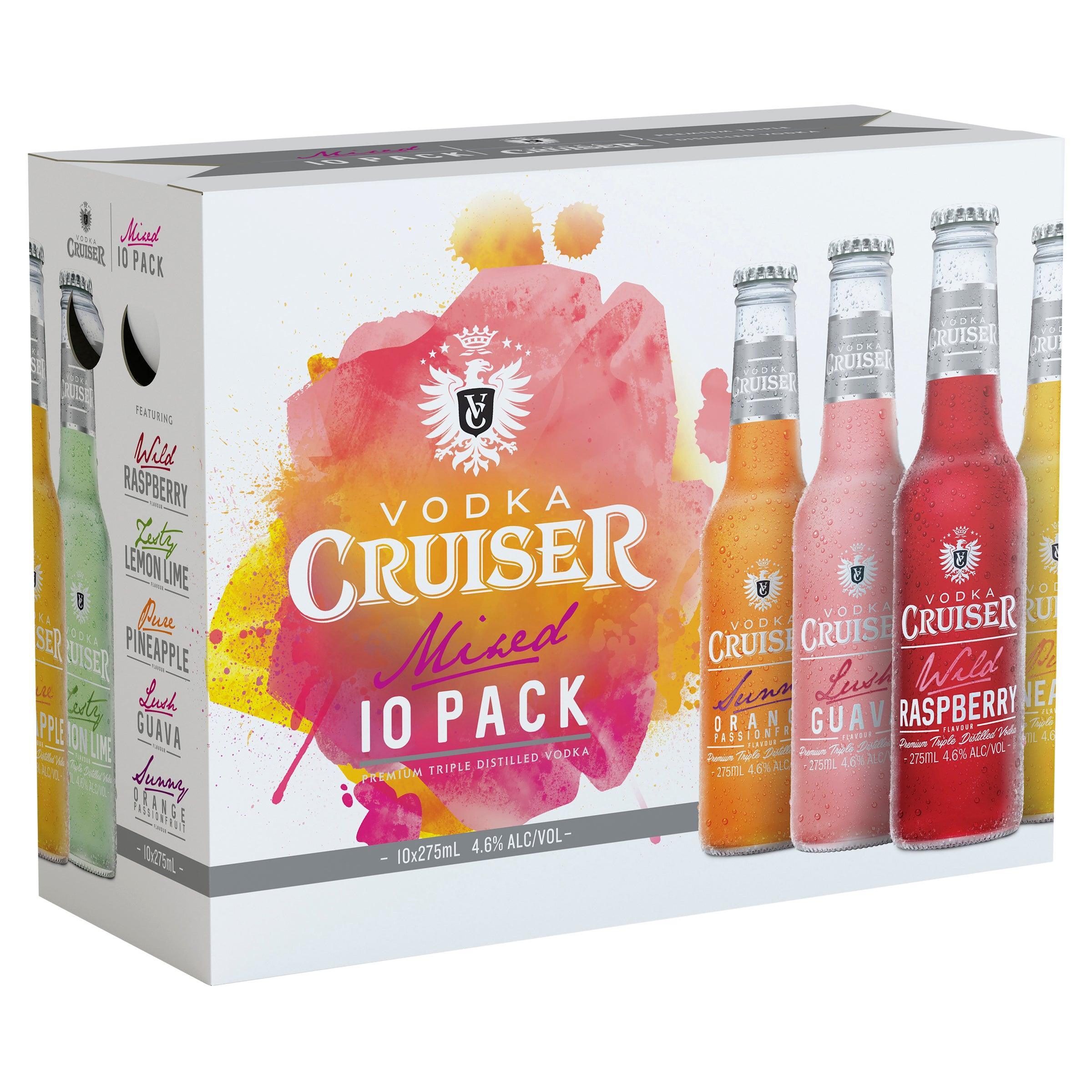 Vodka Cruiser Mixed 10 Pack Bottle 275mL - Harry's Liquor