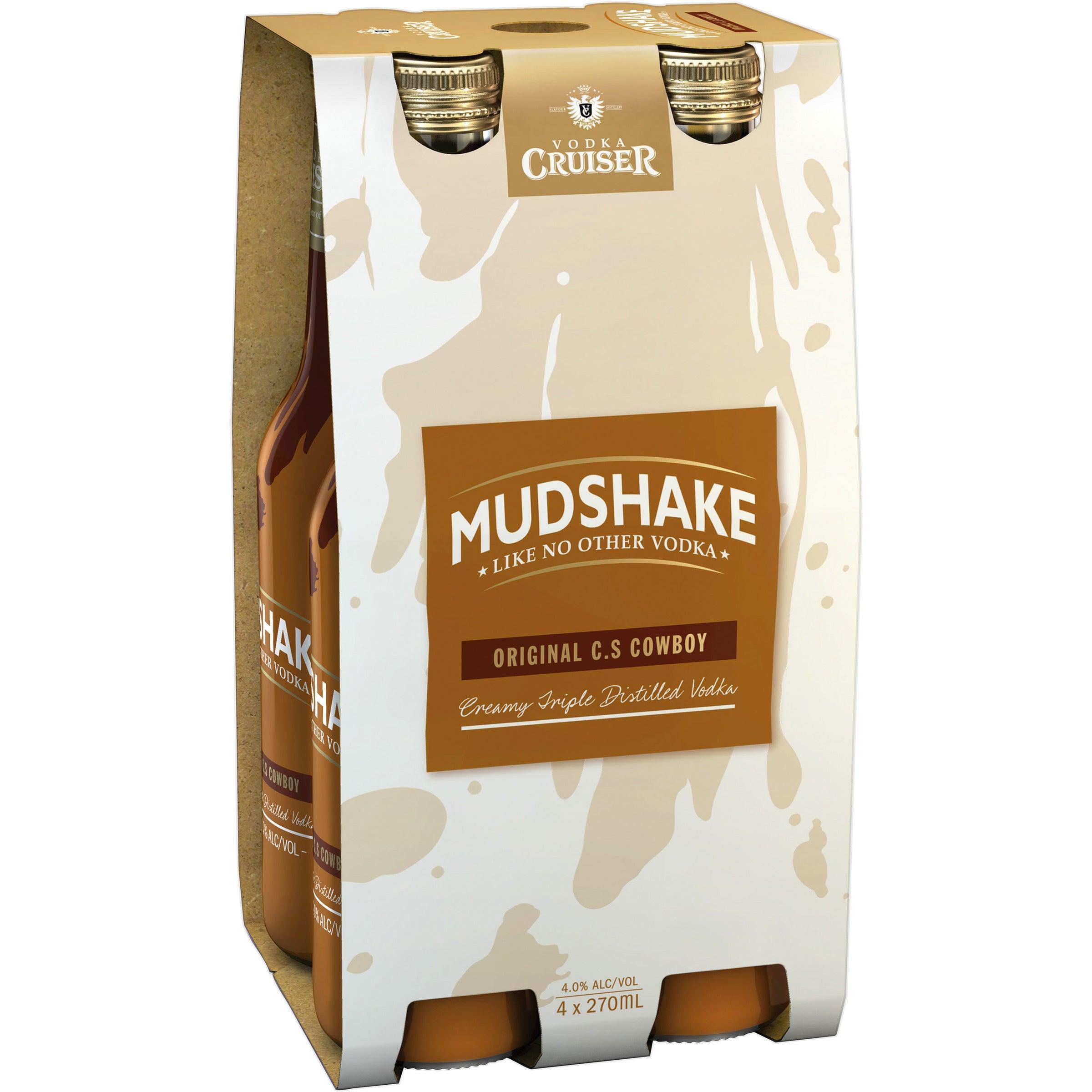 Vodka Cruiser Mudshake Original Cowboy Bottle 275mL - Harry's Liquor