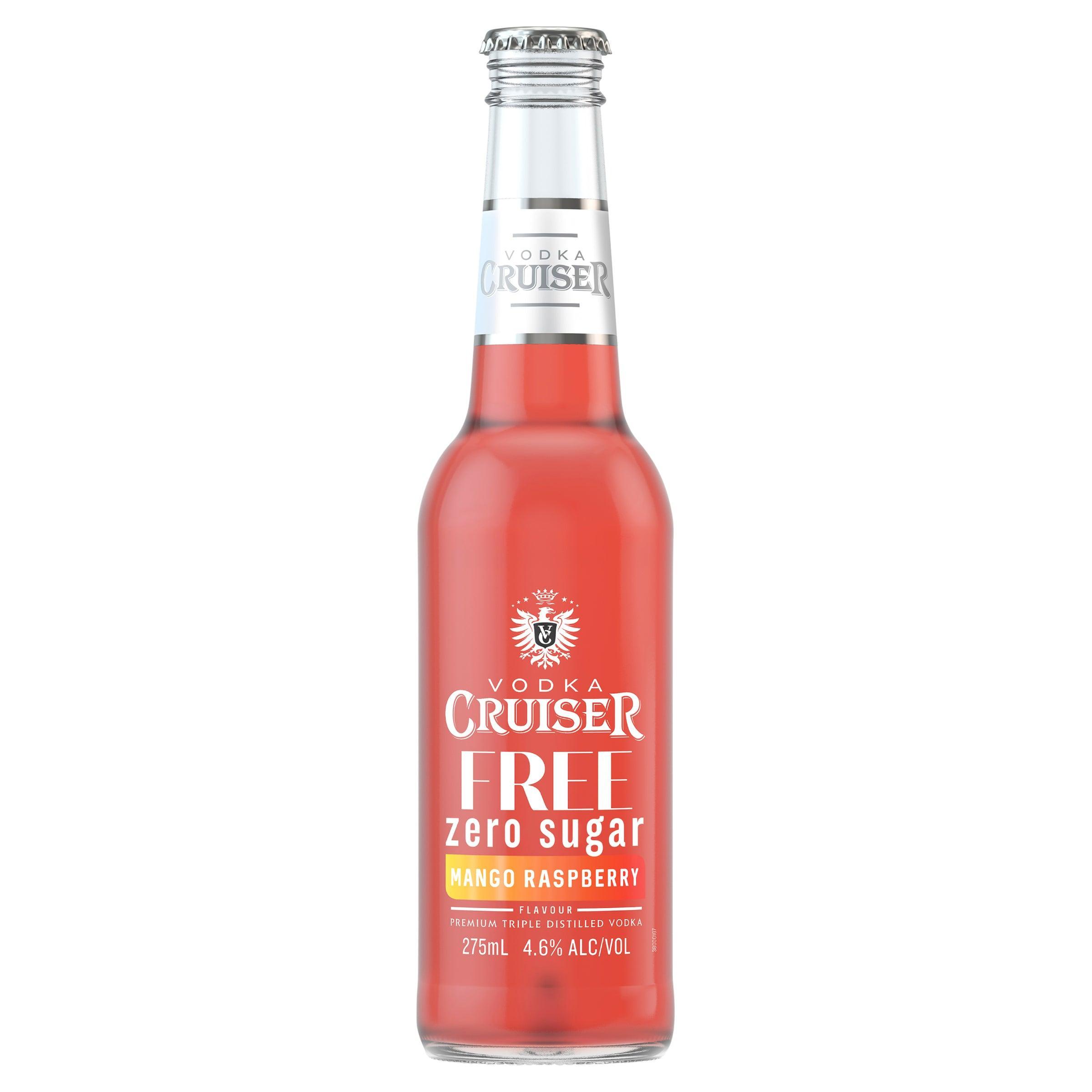 Vodka Cruiser Sugar Free Mango Raspberry Bottle 275mL - Harry's Liquor