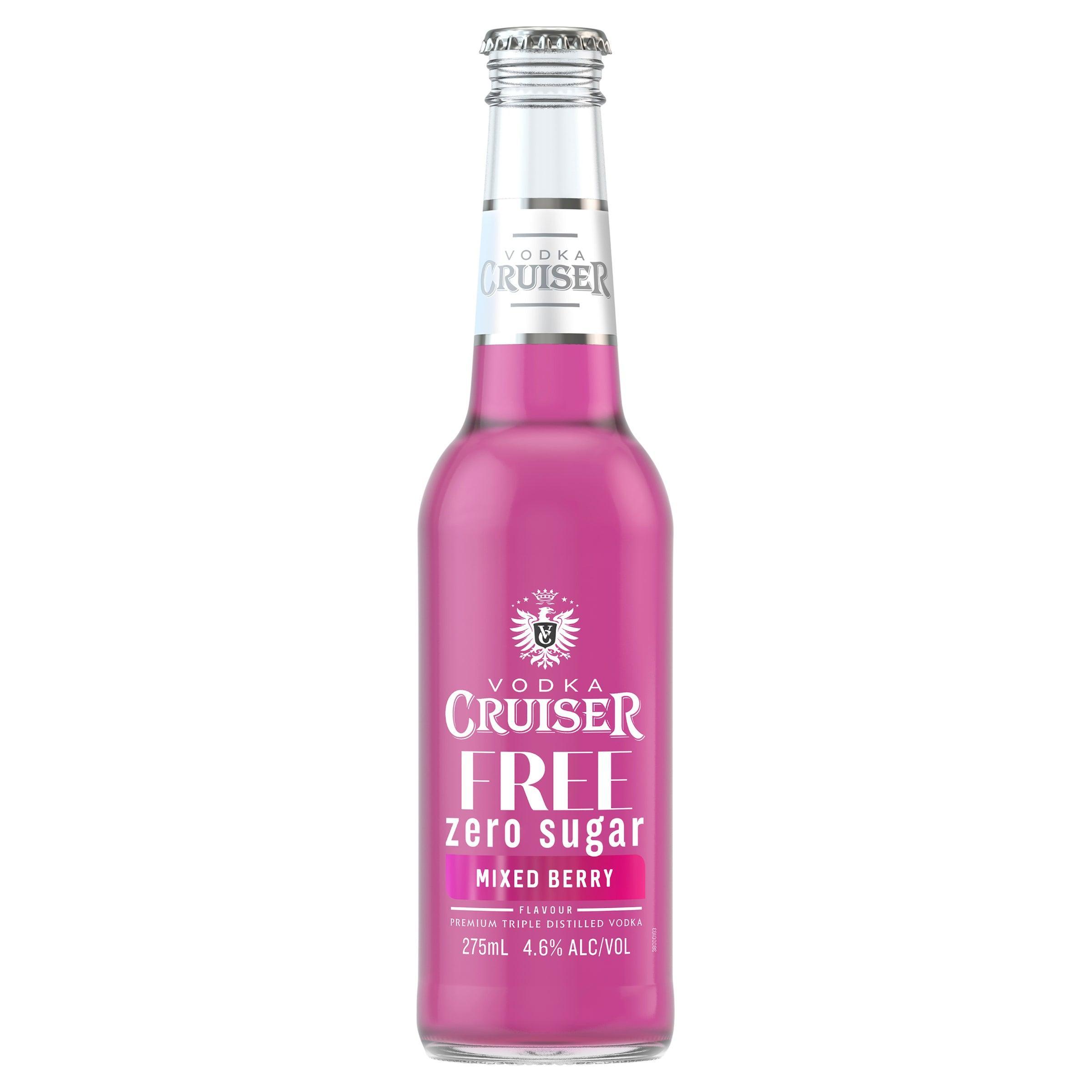 Vodka Cruiser Sugar Free Mixed Berry Bottle 275mL - Harry's Liquor