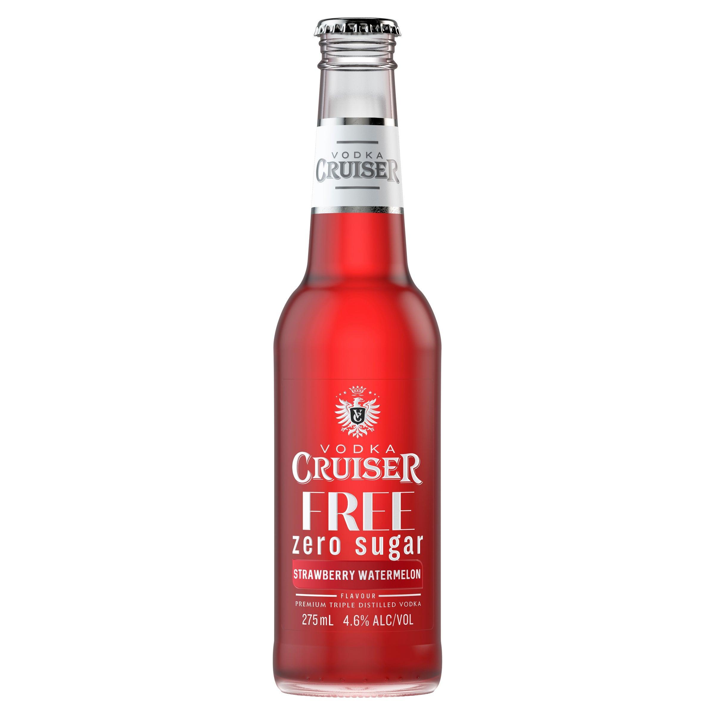 Vodka Cruiser Sugar Free Strawberry Watermelon Bottle 275mL - Harry's Liquor