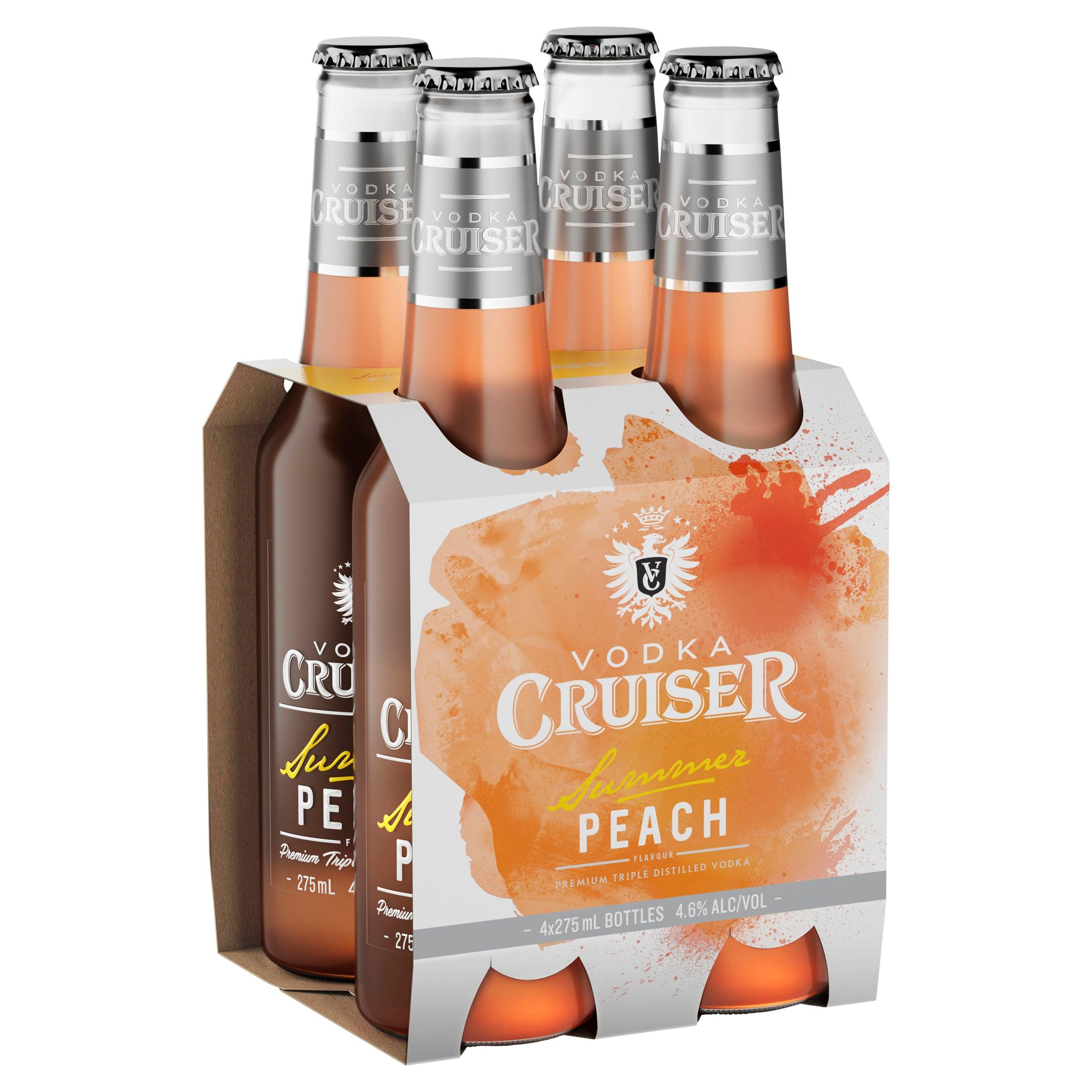 Vodka Cruiser Summer Peach Bottle 275mL - Harry's Liquor