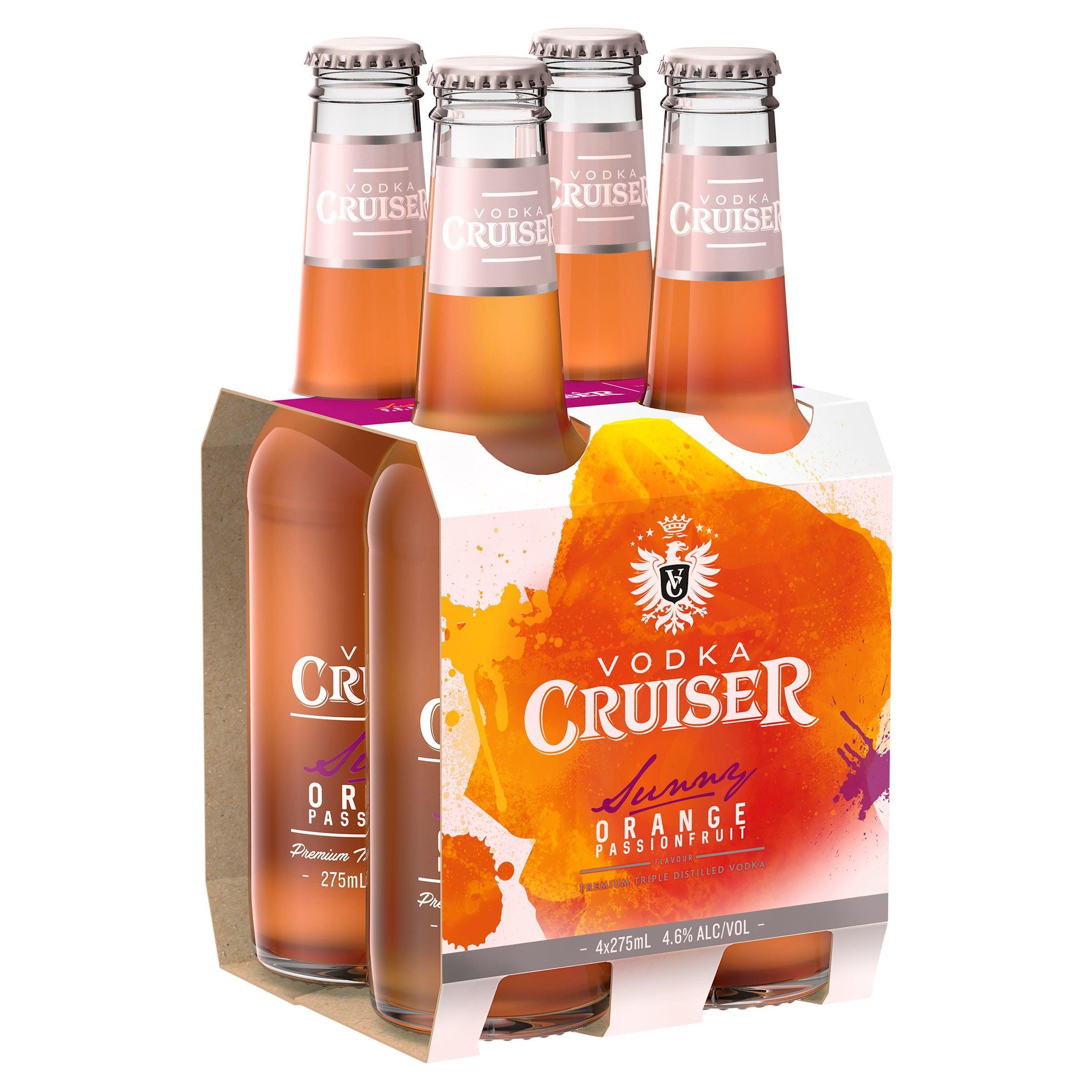 Vodka Cruiser Sunny Orange Passionfruit Bottle 275mL - Harry's Liquor