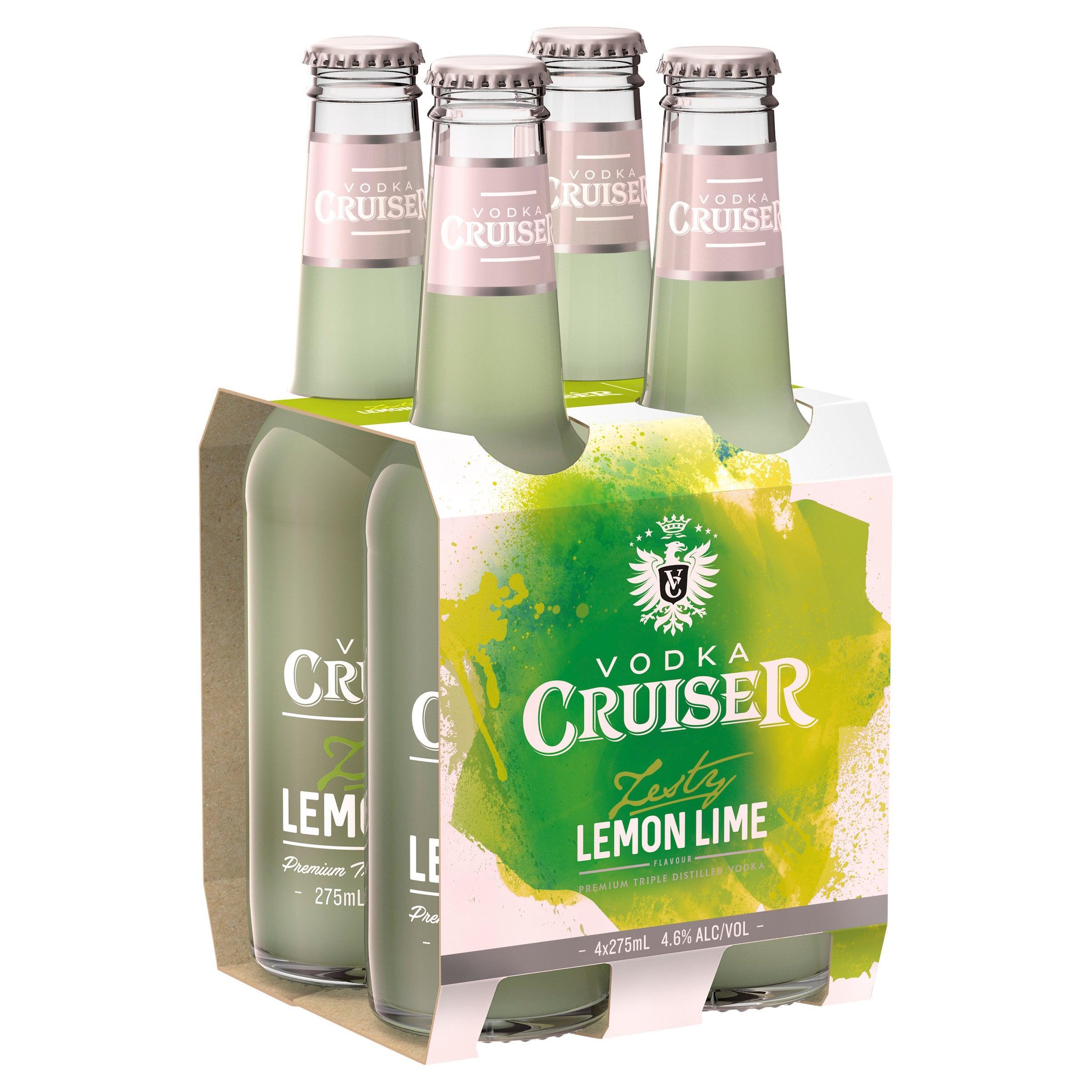 Vodka Cruiser Zesty Lemon Lime Bottle 275mL - Harry's Liquor