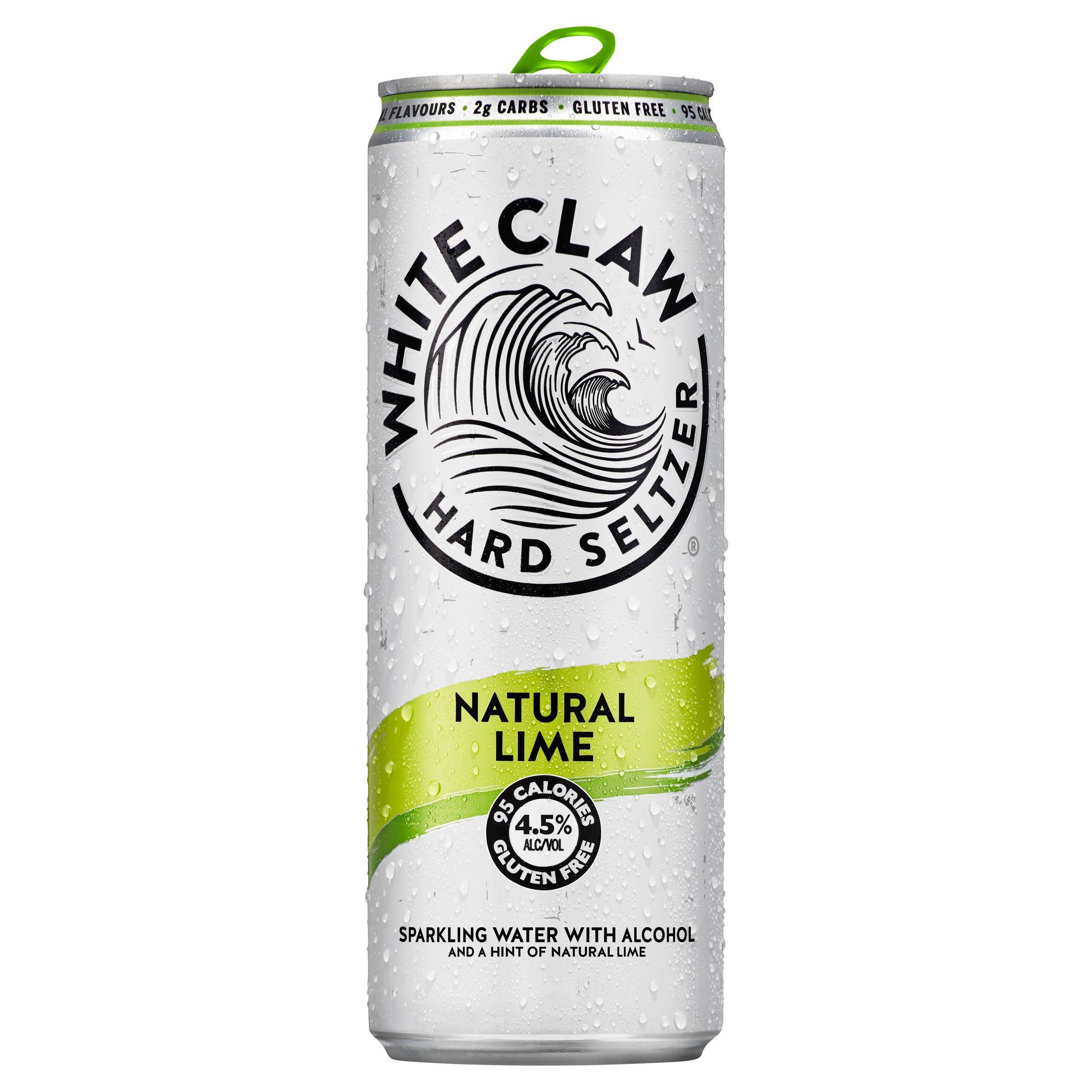 White Claw Seltzer Natural Lime Can 330mL - Harry's Liquor