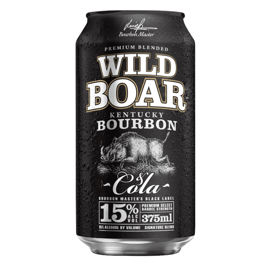 Wild Boar Bourbon & Cola 15% Can 375mL - Harry's Liquor